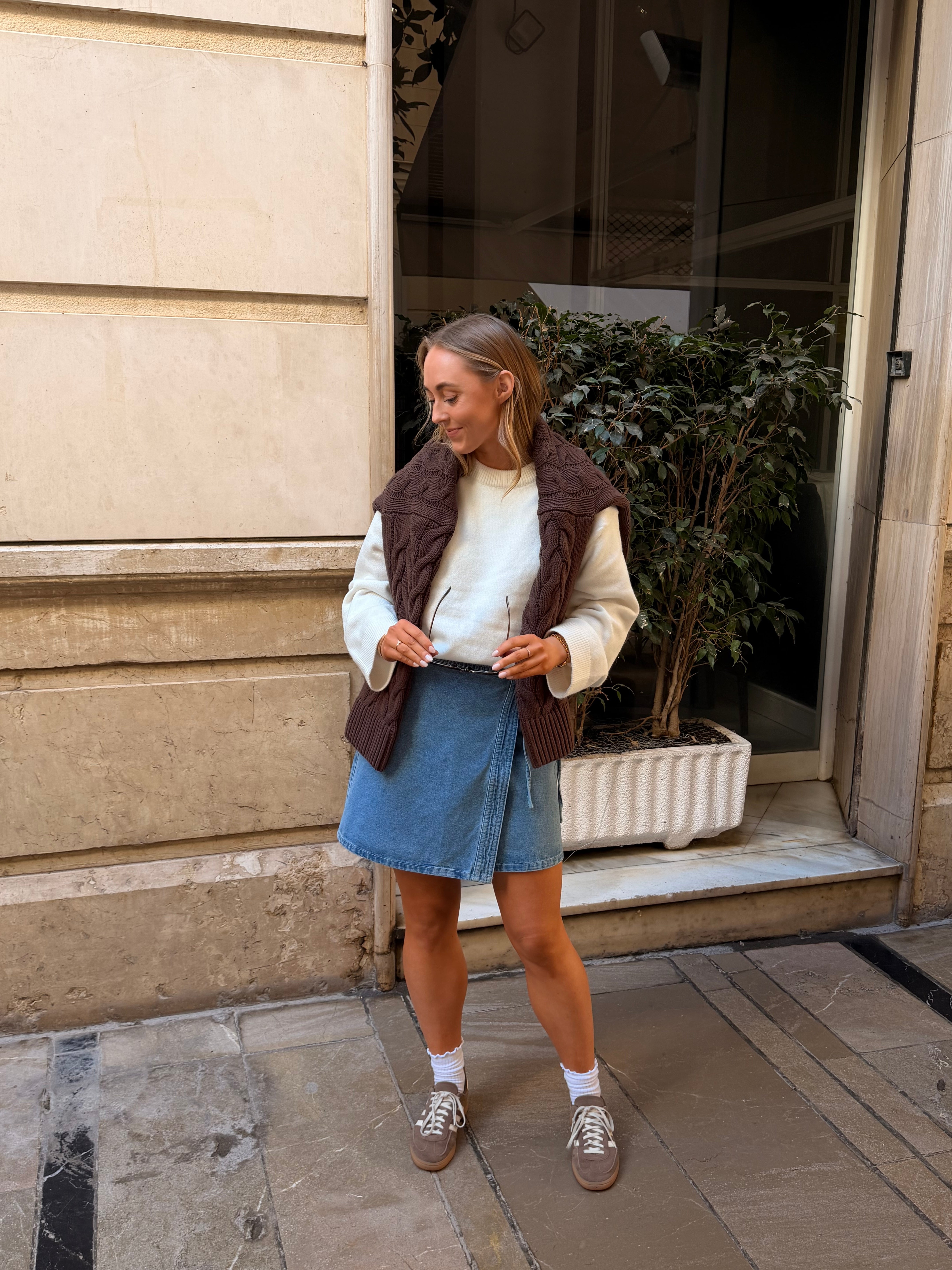 VMLIZA SKIRT - Medium Blue Denim