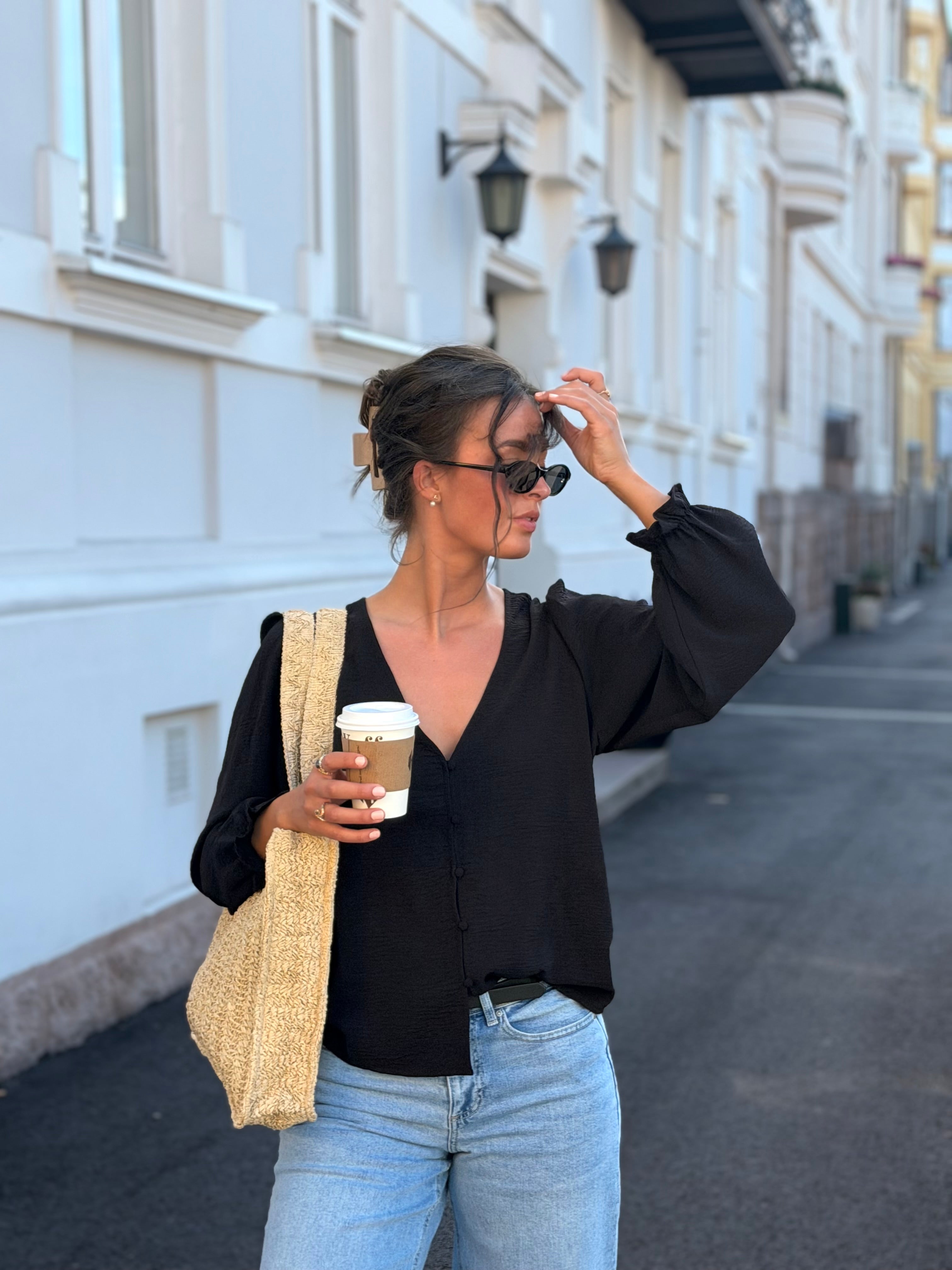 PCTIFFANY TOP - Black