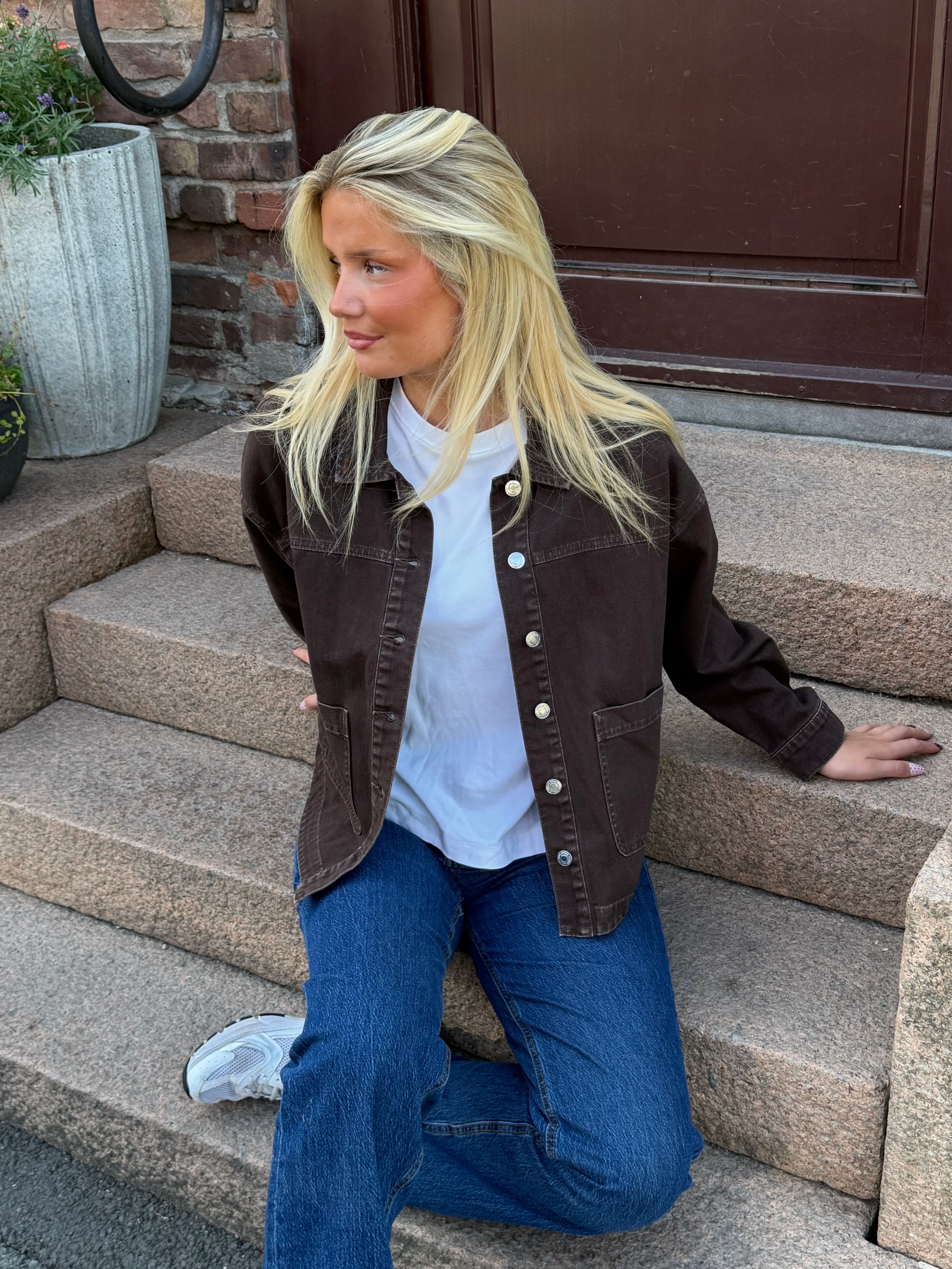 VMJAMIE Denim Jacket - Chocolate Torte