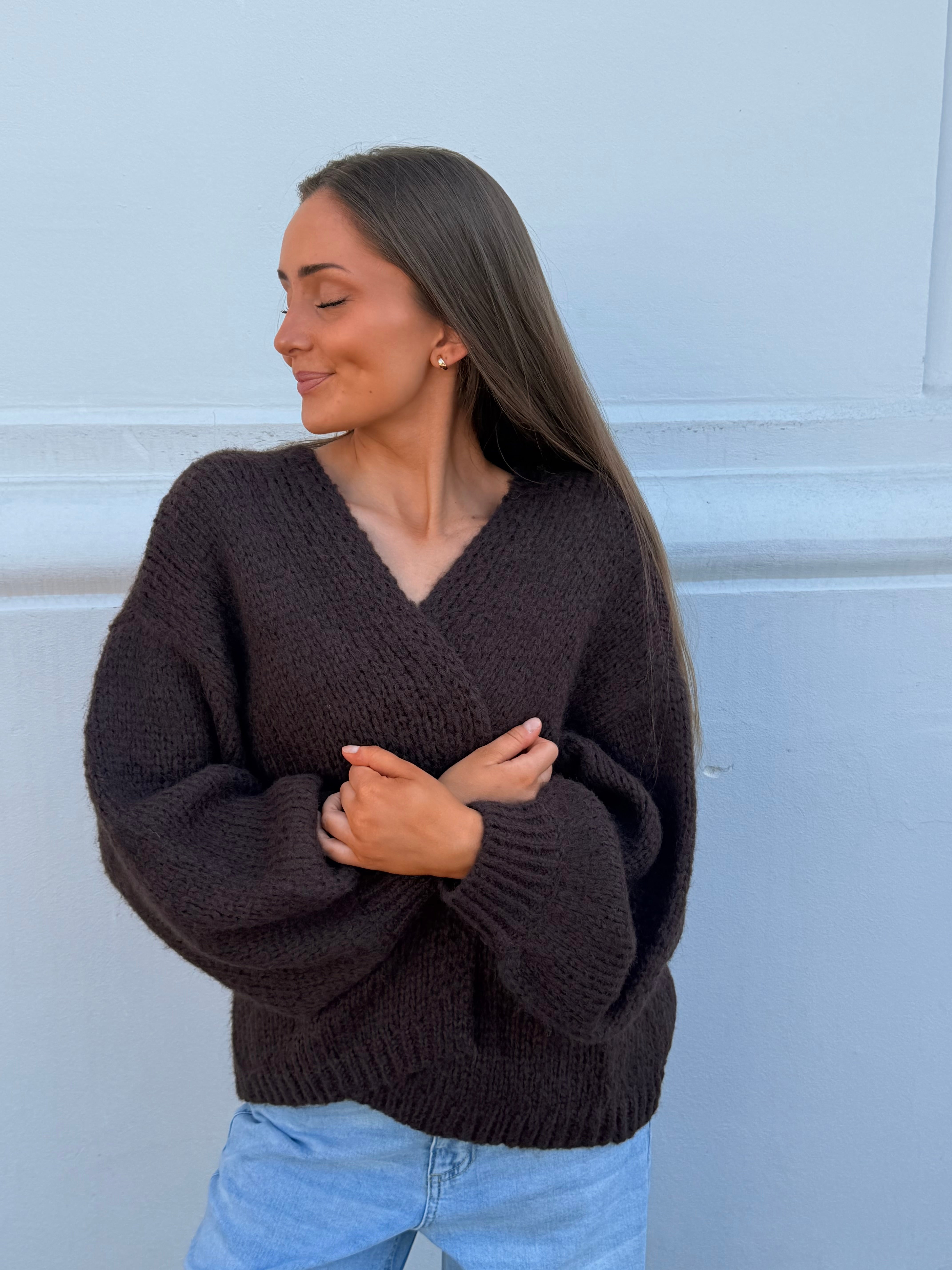 VMMAYBE Knit Cardigan - Chocolate Torte