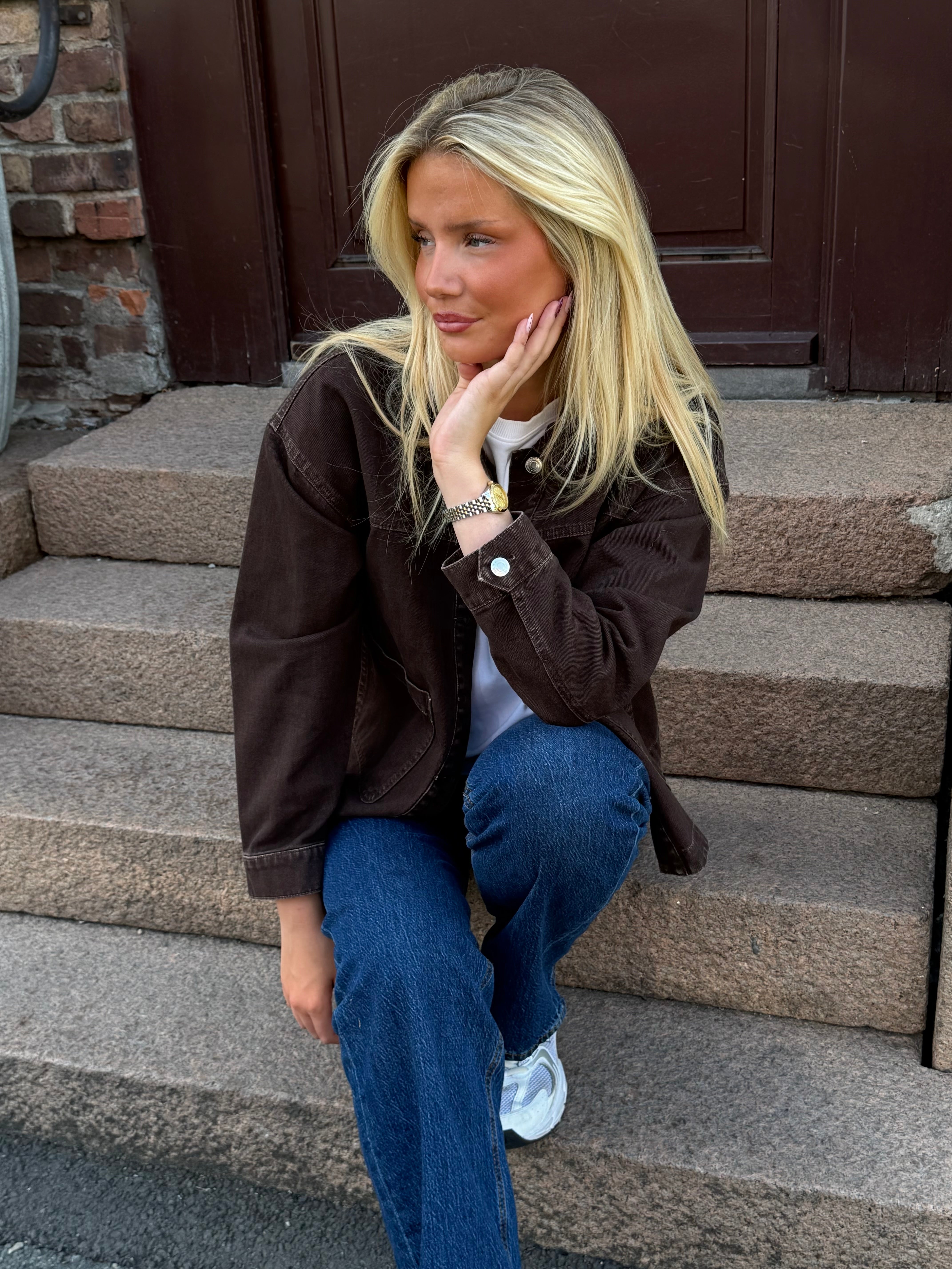 VMJAMIE Denim Jacket - Chocolate Torte
