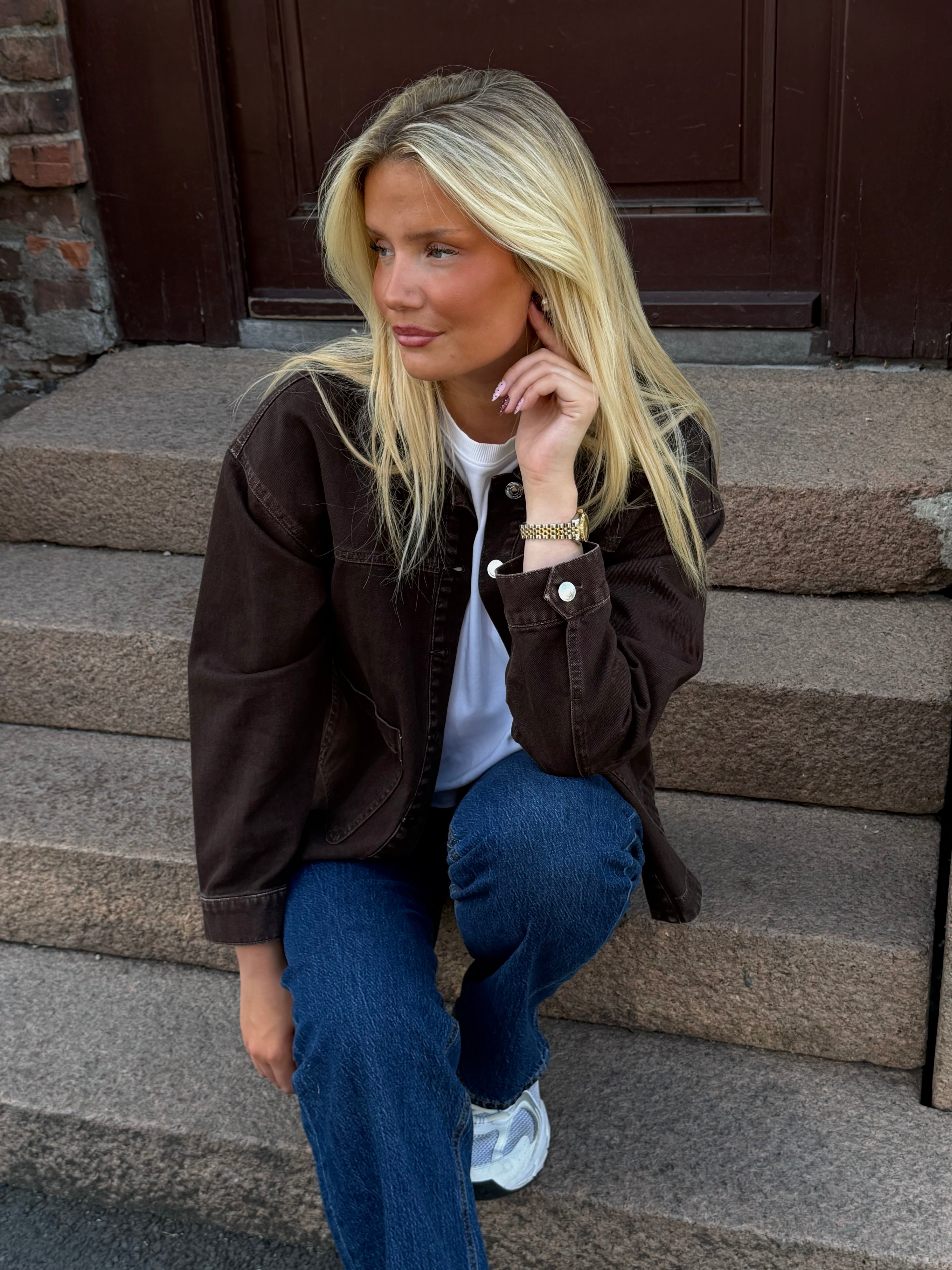 VMJAMIE Denim Jacket - Chocolate Torte