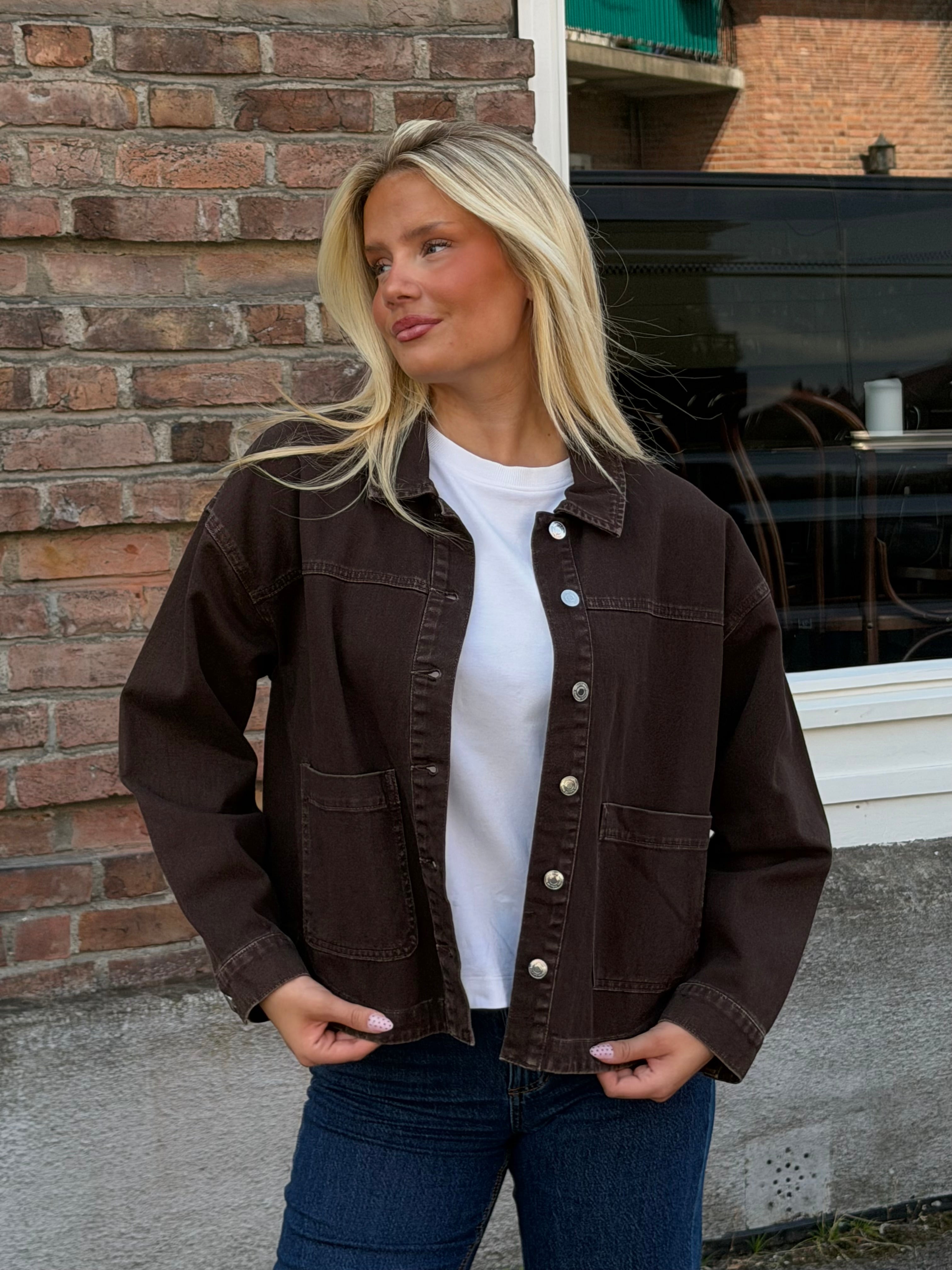 VMJAMIE Denim Jacket - Chocolate Torte