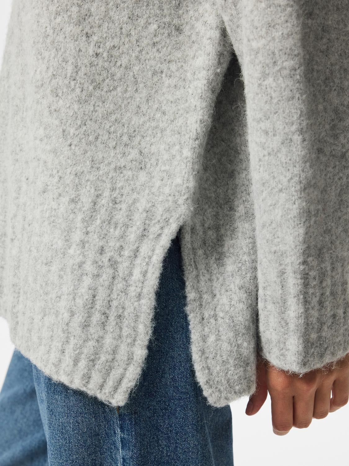 PCTINA KNIT - Light Grey Melange