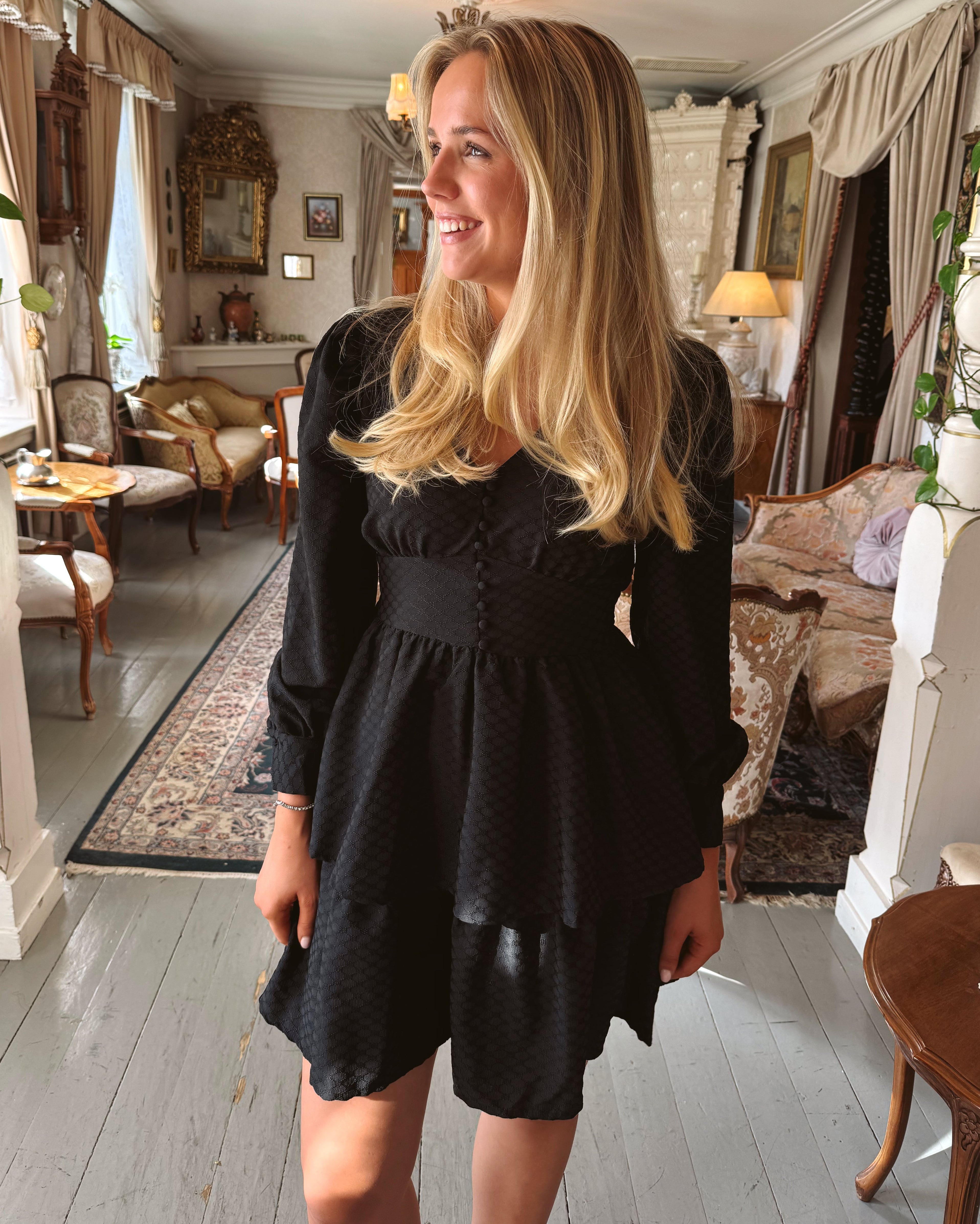 VMAUGUSTA Short Dress - Black