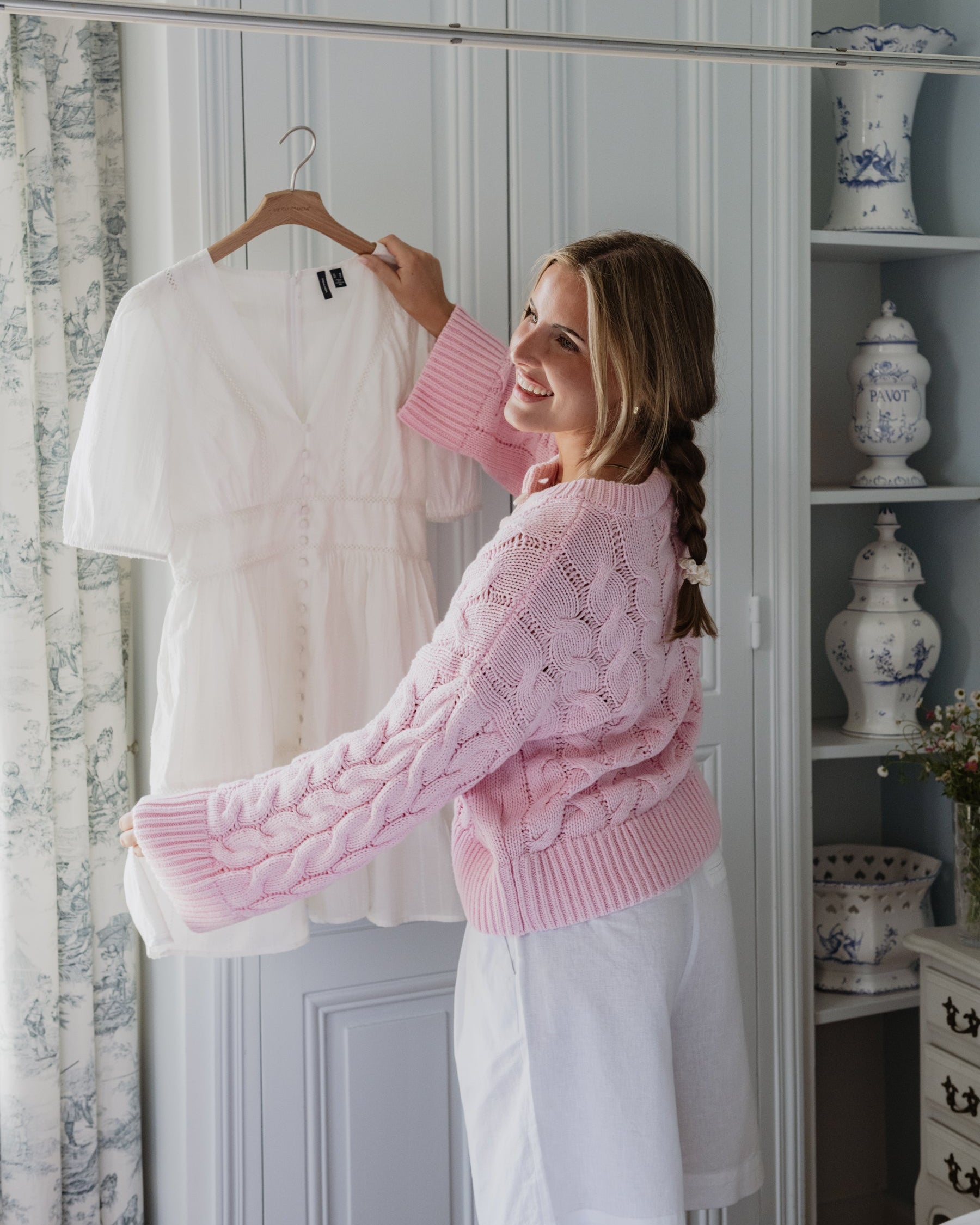 VMSVEA Knit Cardigan - Roseate Spoonbill