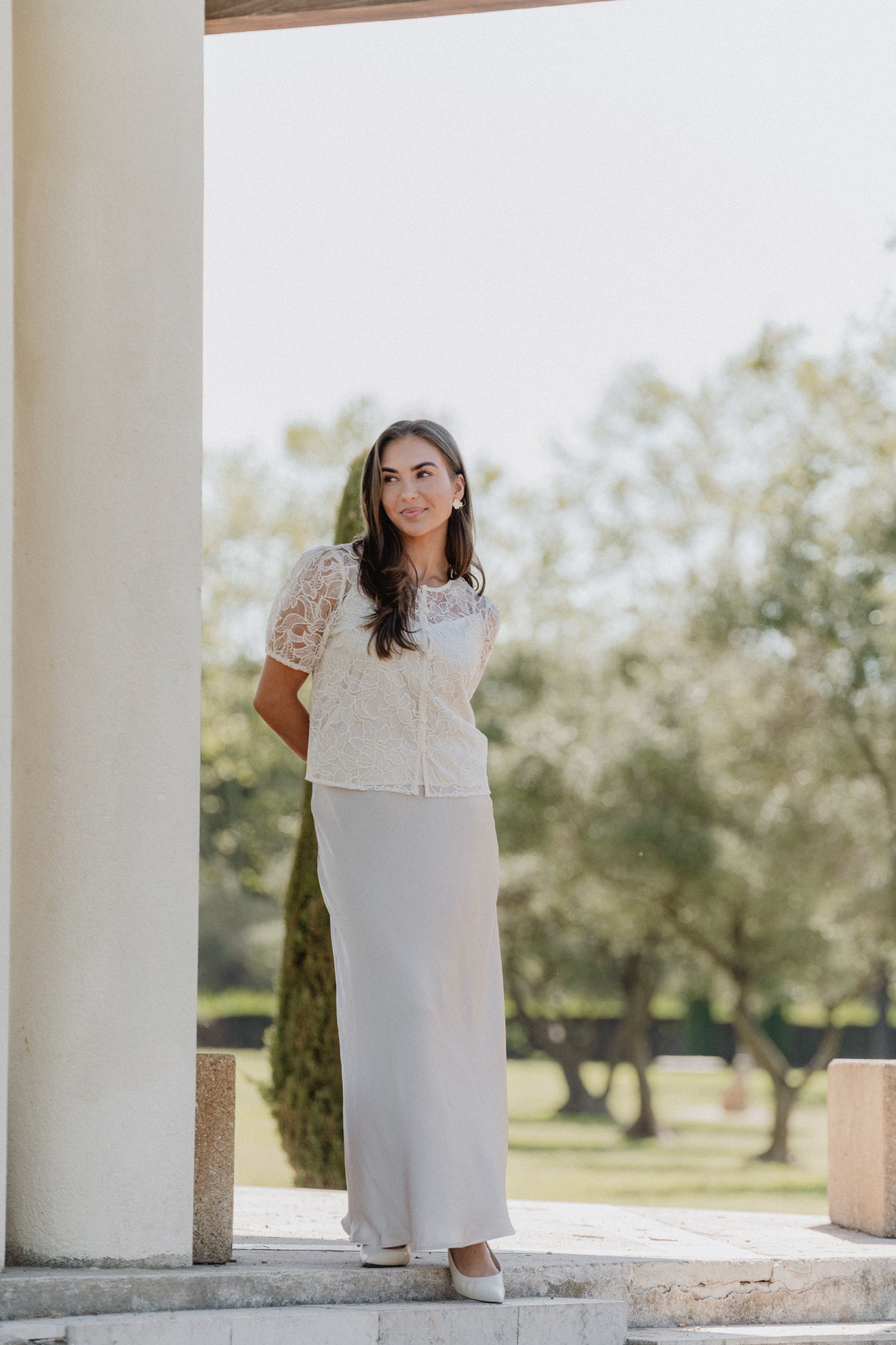VMLIVIA SKIRT - Pumice Stone