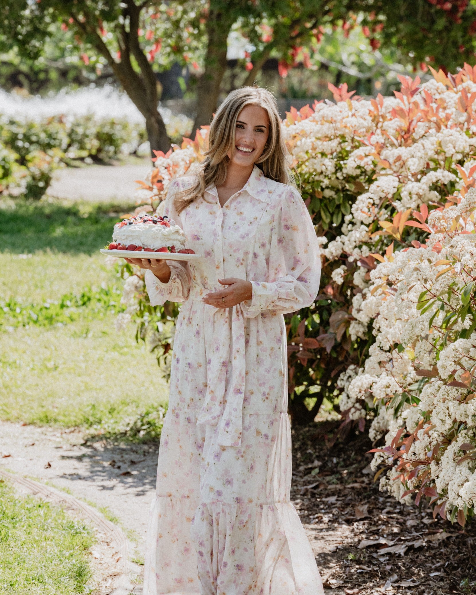 AWTALIHA Long Dress - Birch