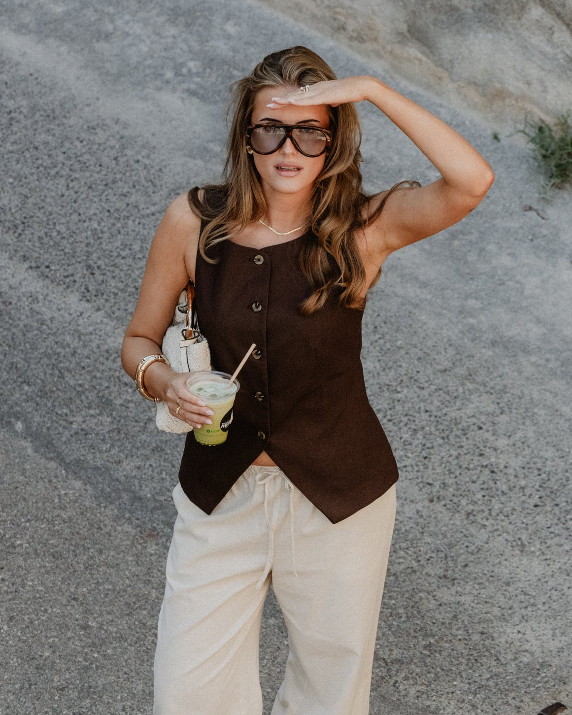 VMPAM Tailored Waistcoat - Chocolate Brown