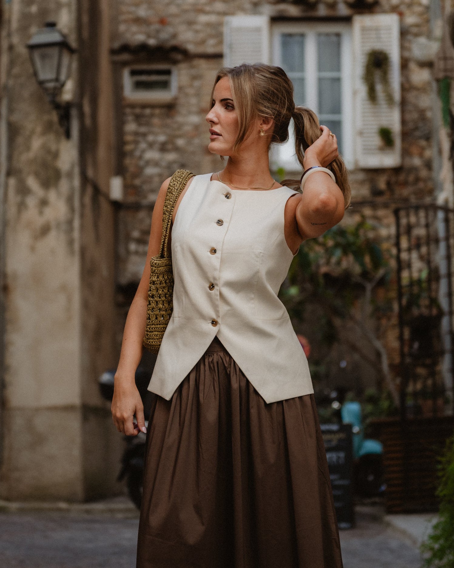VMPAM Tailored Waistcoat - Pumice Stone