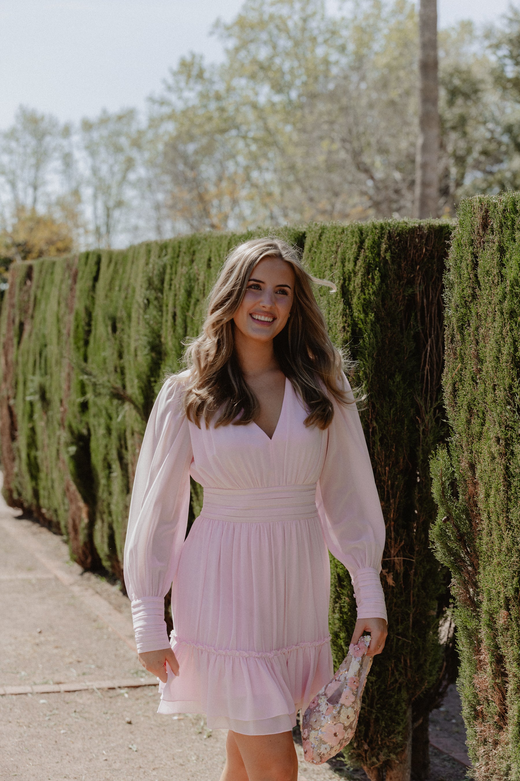 AWBIRDIA Short Dress - Cherry Blossom