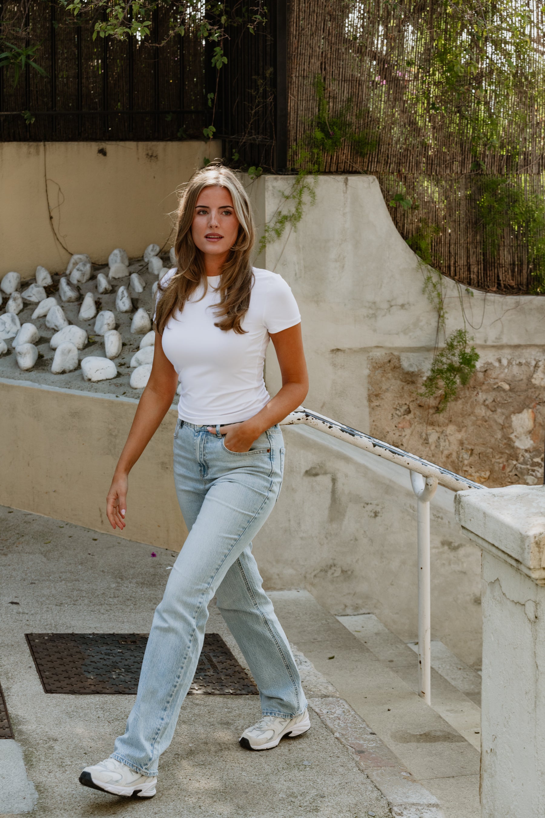 VMTESSA Straight Jeans - Light Blue Denim