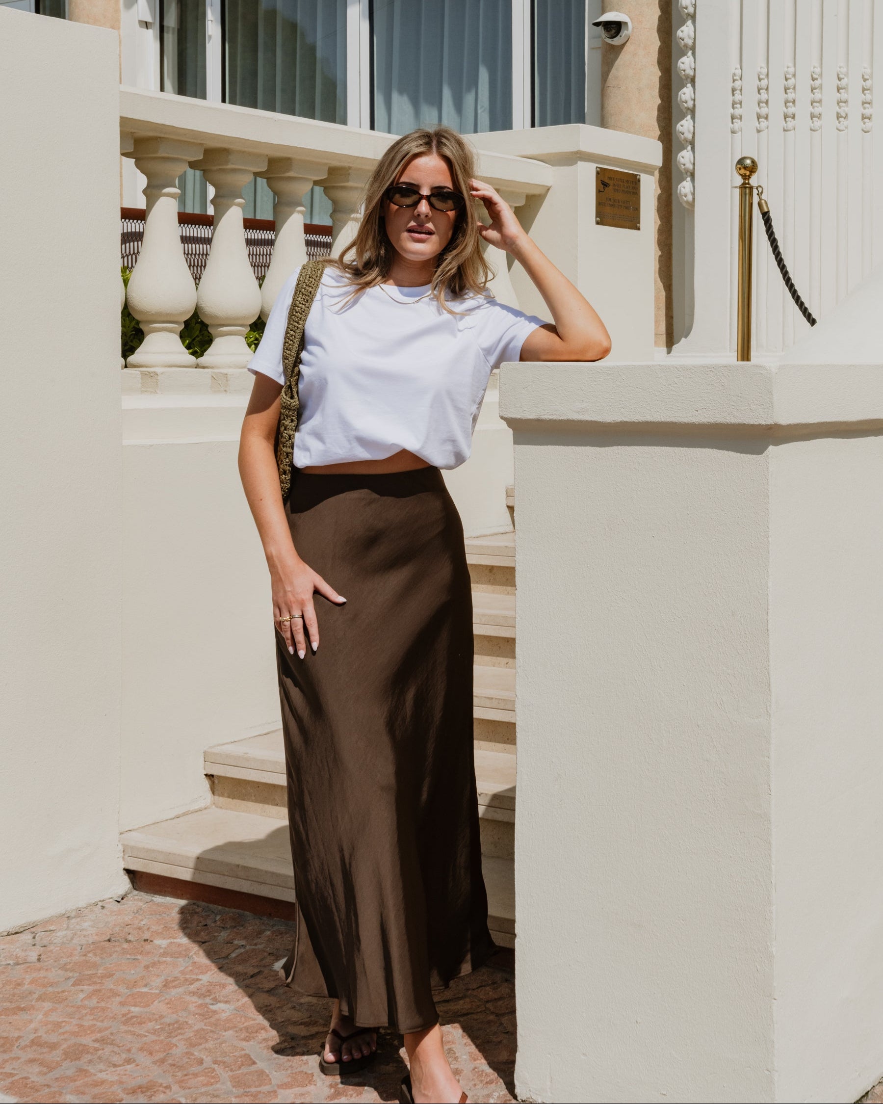 VMLIVIA Long Skirt - Chocolate Brown