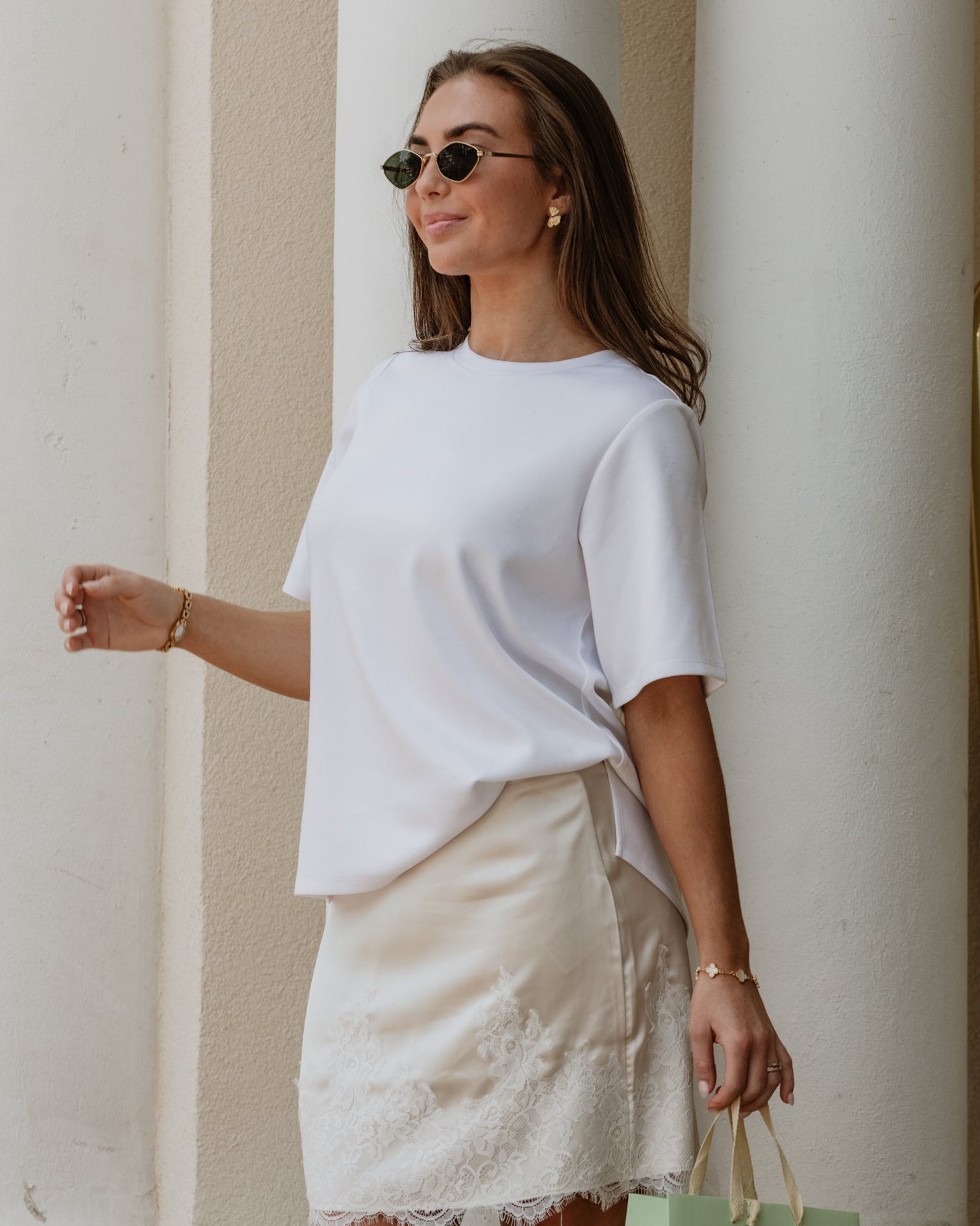 VMMILLE Boxy T-Shirt  - Bright White