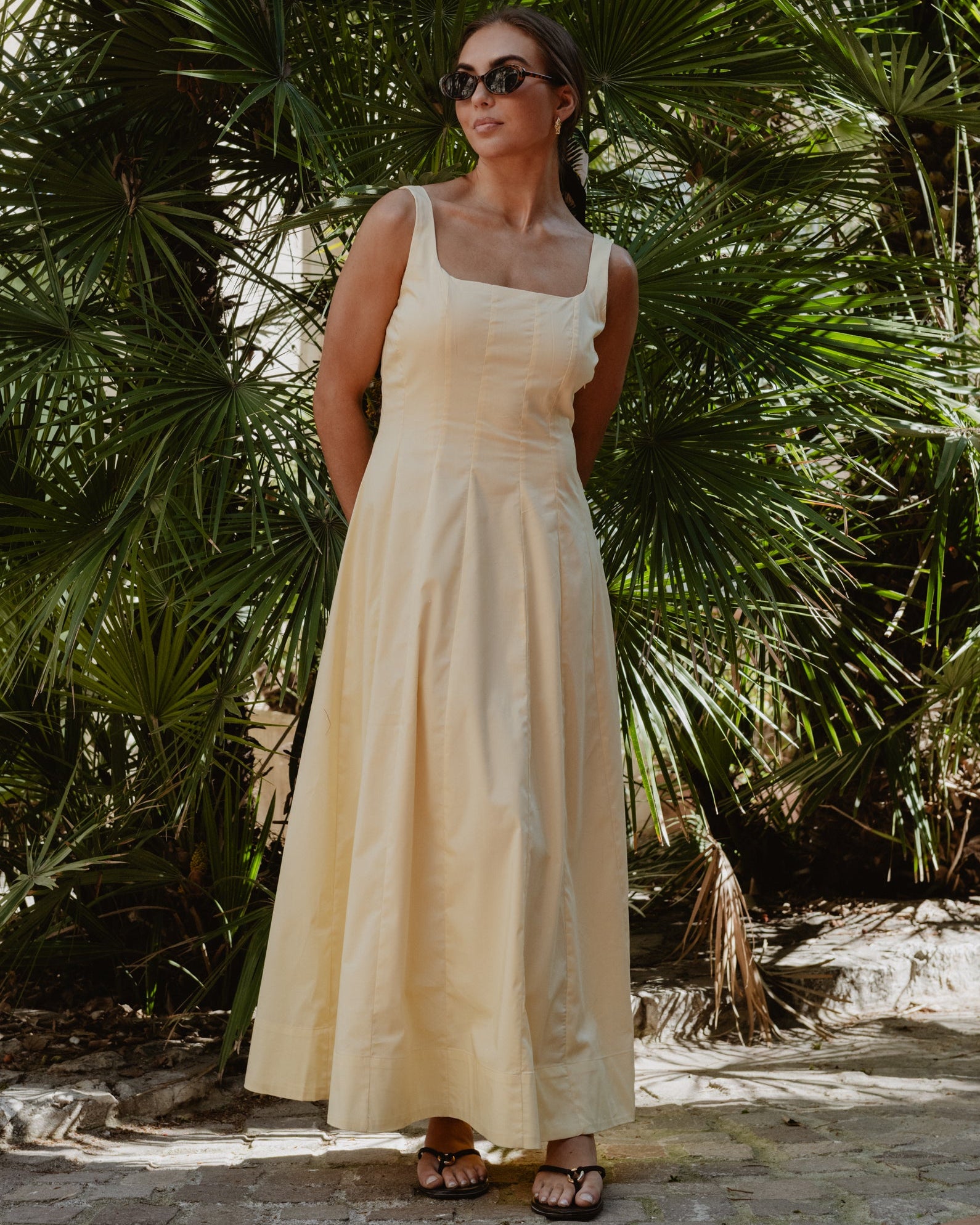 VMLOTUS Long Dress - Pastel Yellow
