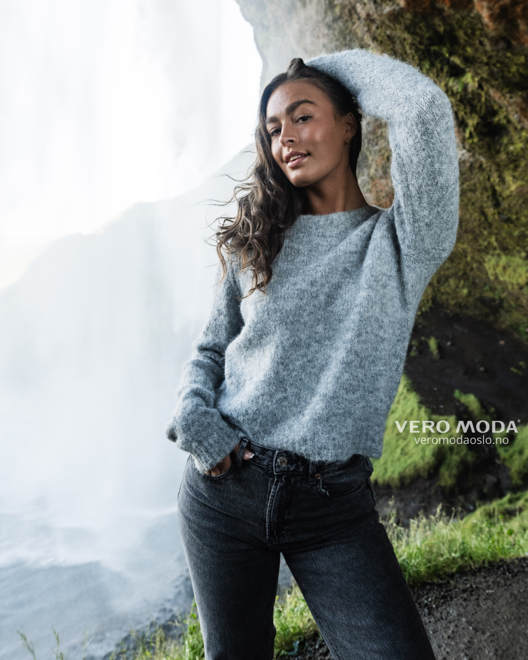 VMNOVAH Pullover - Medium Grey Melange