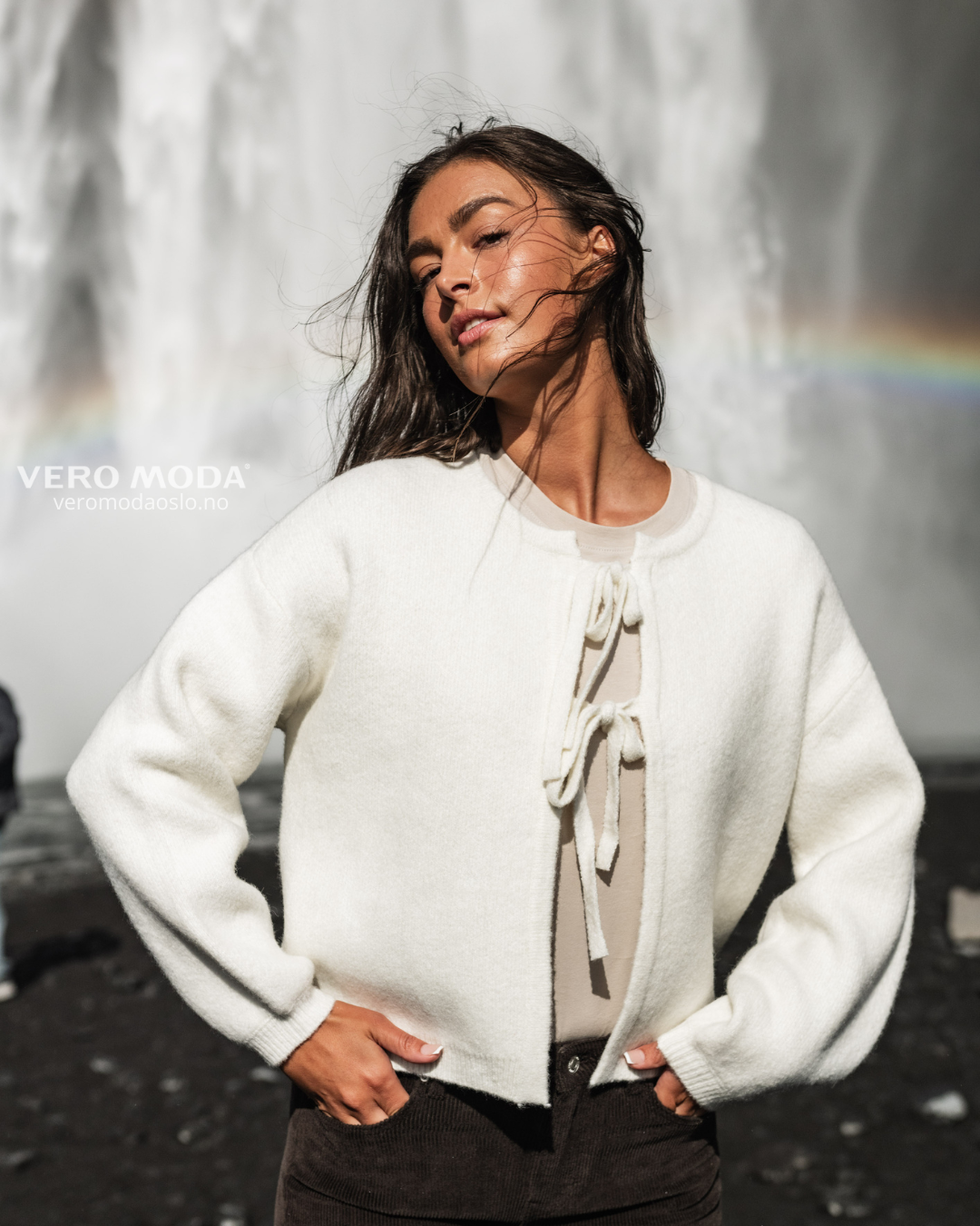 VMBOW Knit Cardigan - Snow White