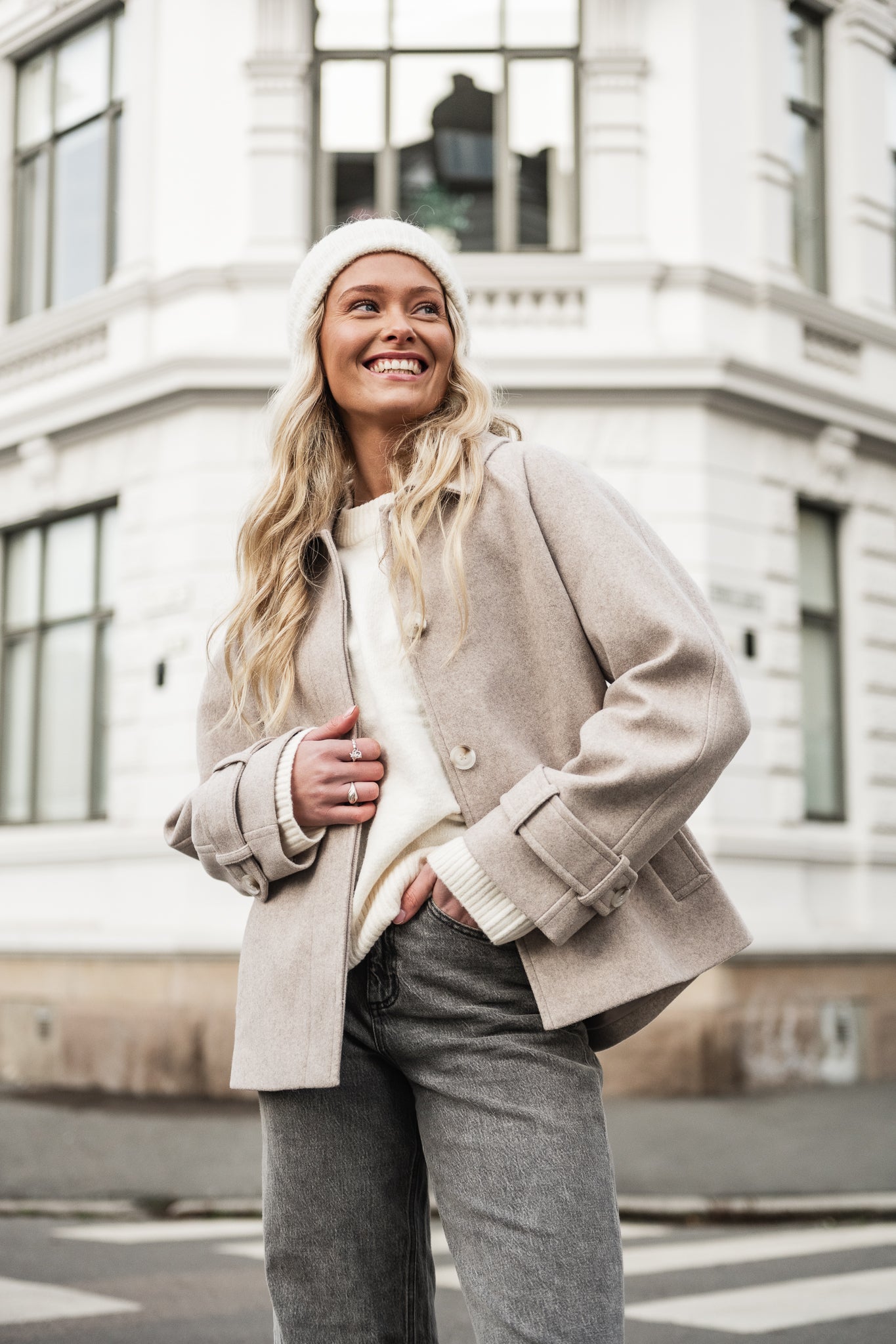 AWSABINE Jacket - Natural Melange