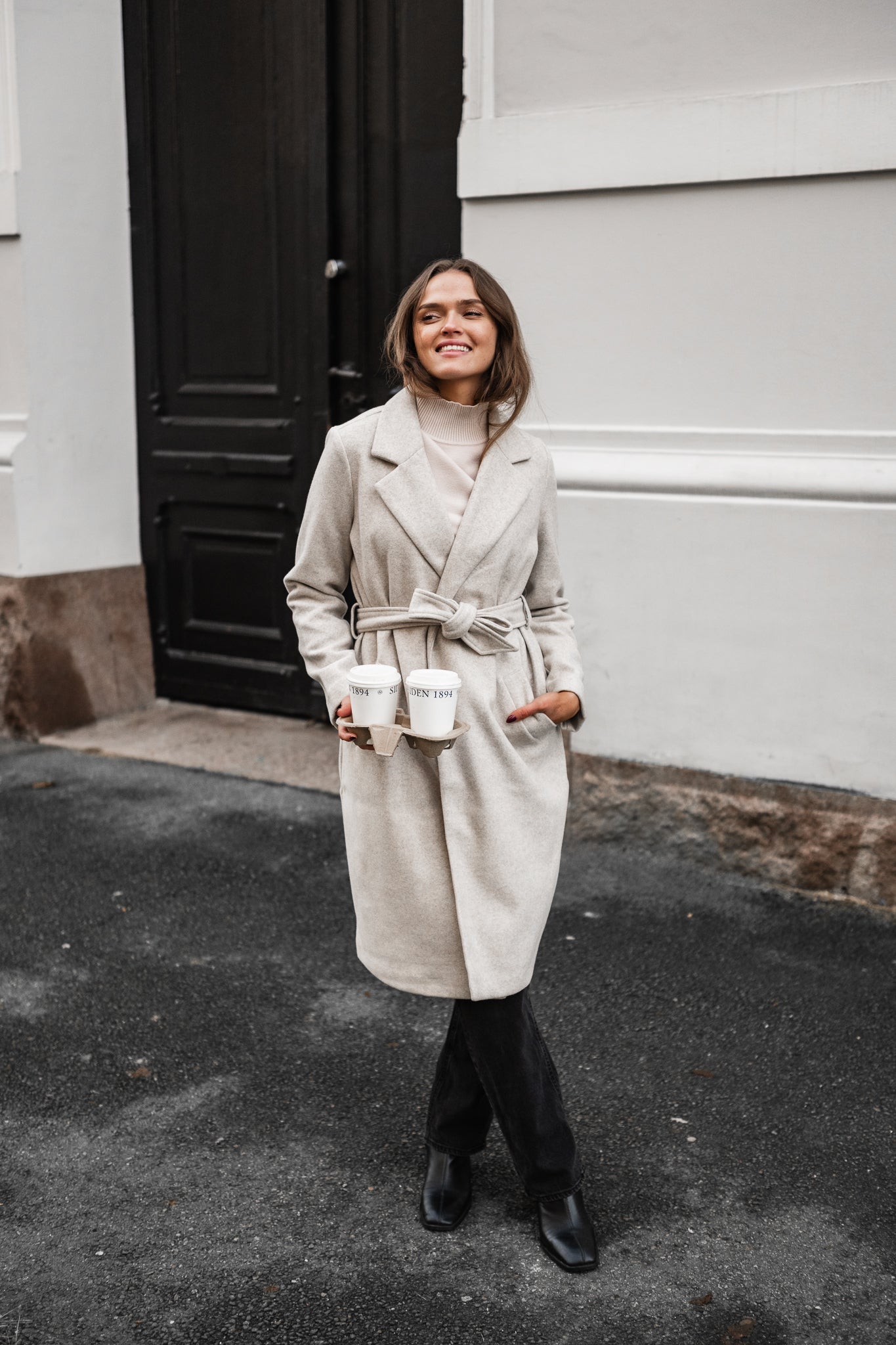 VMFORTUNEAYA Coat - Silver Mink