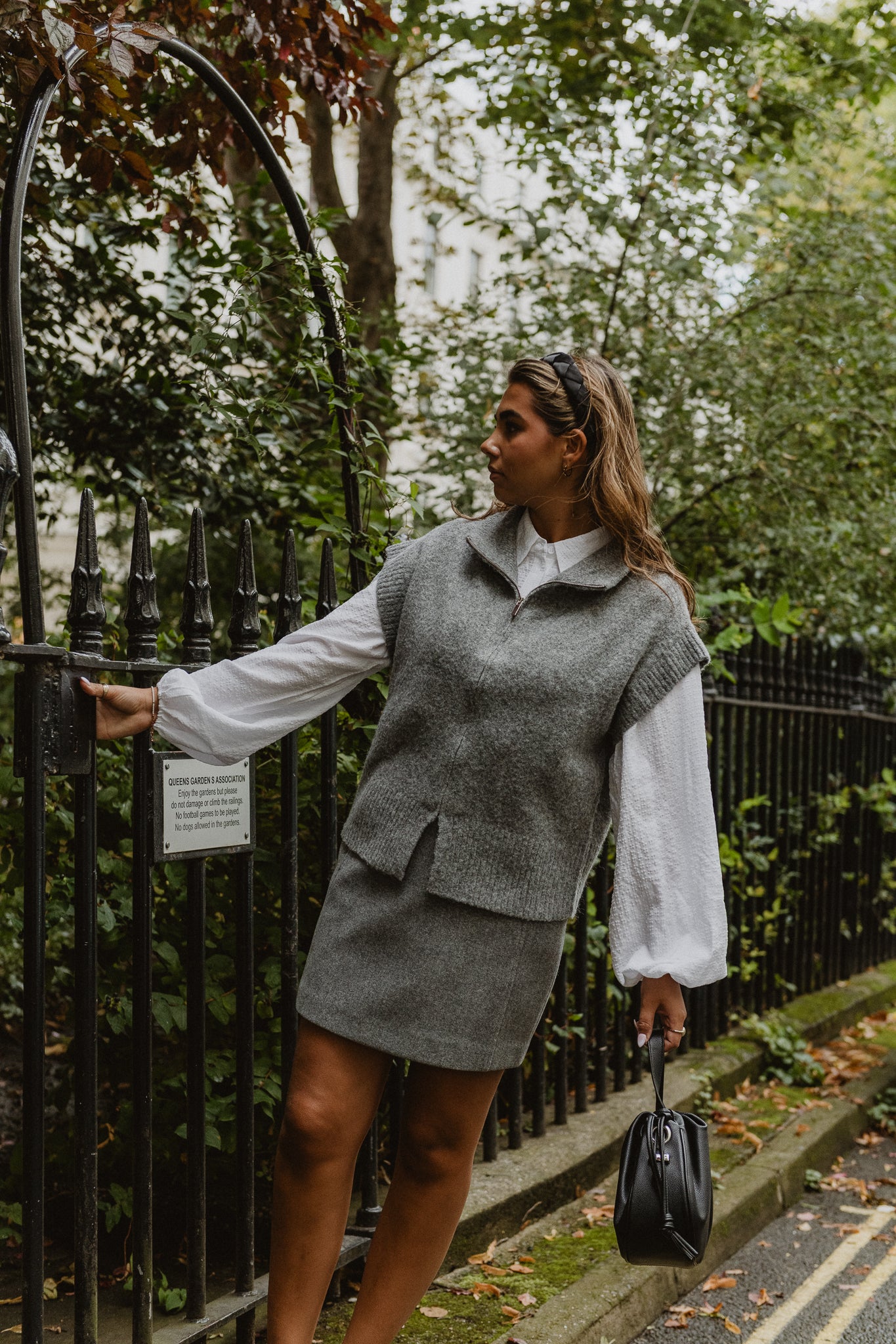 VMFORTUNEALLISON Skirt - Medium Grey Melange