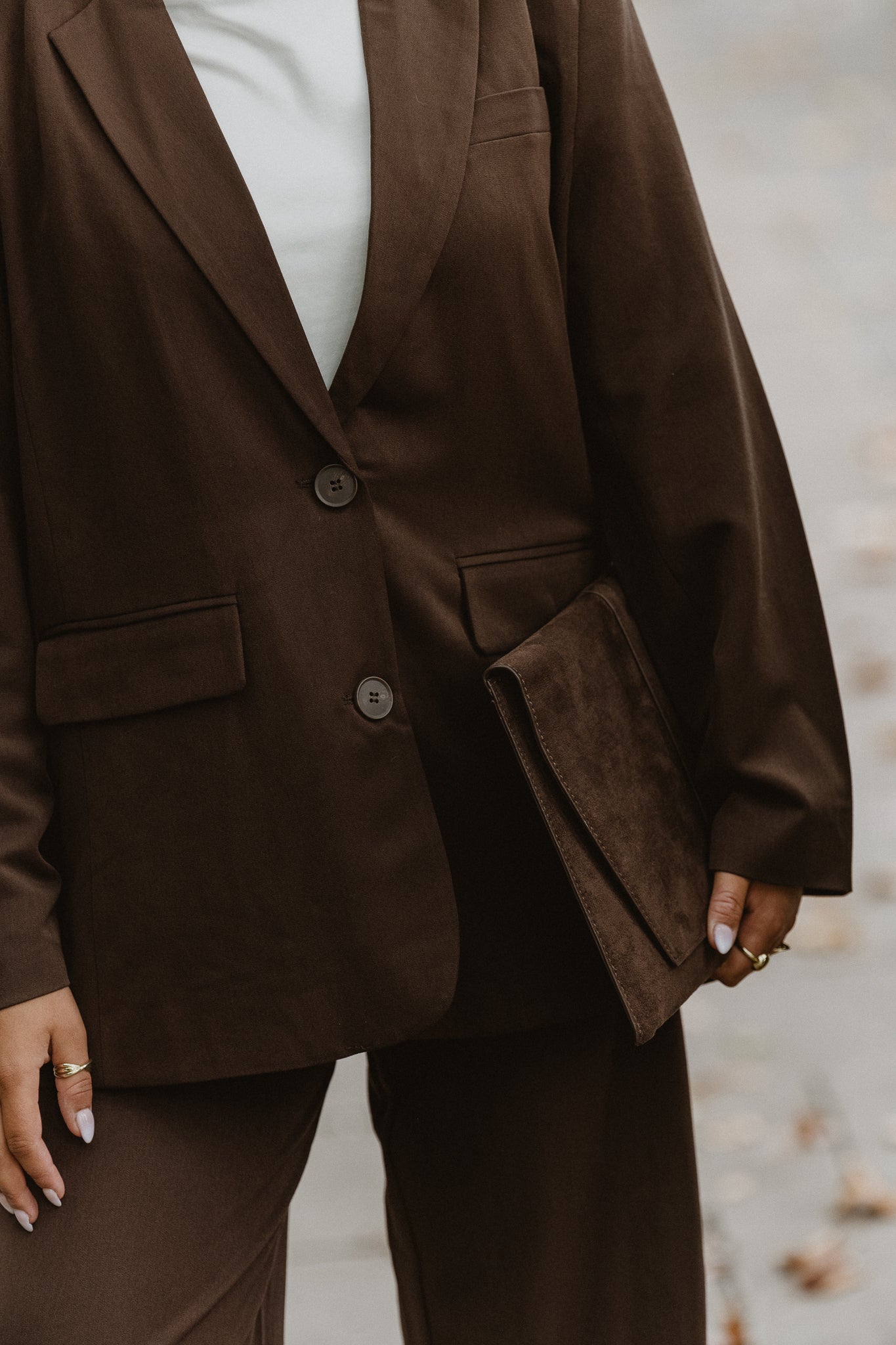 PCKAMIL Blazer - Hot Fudge