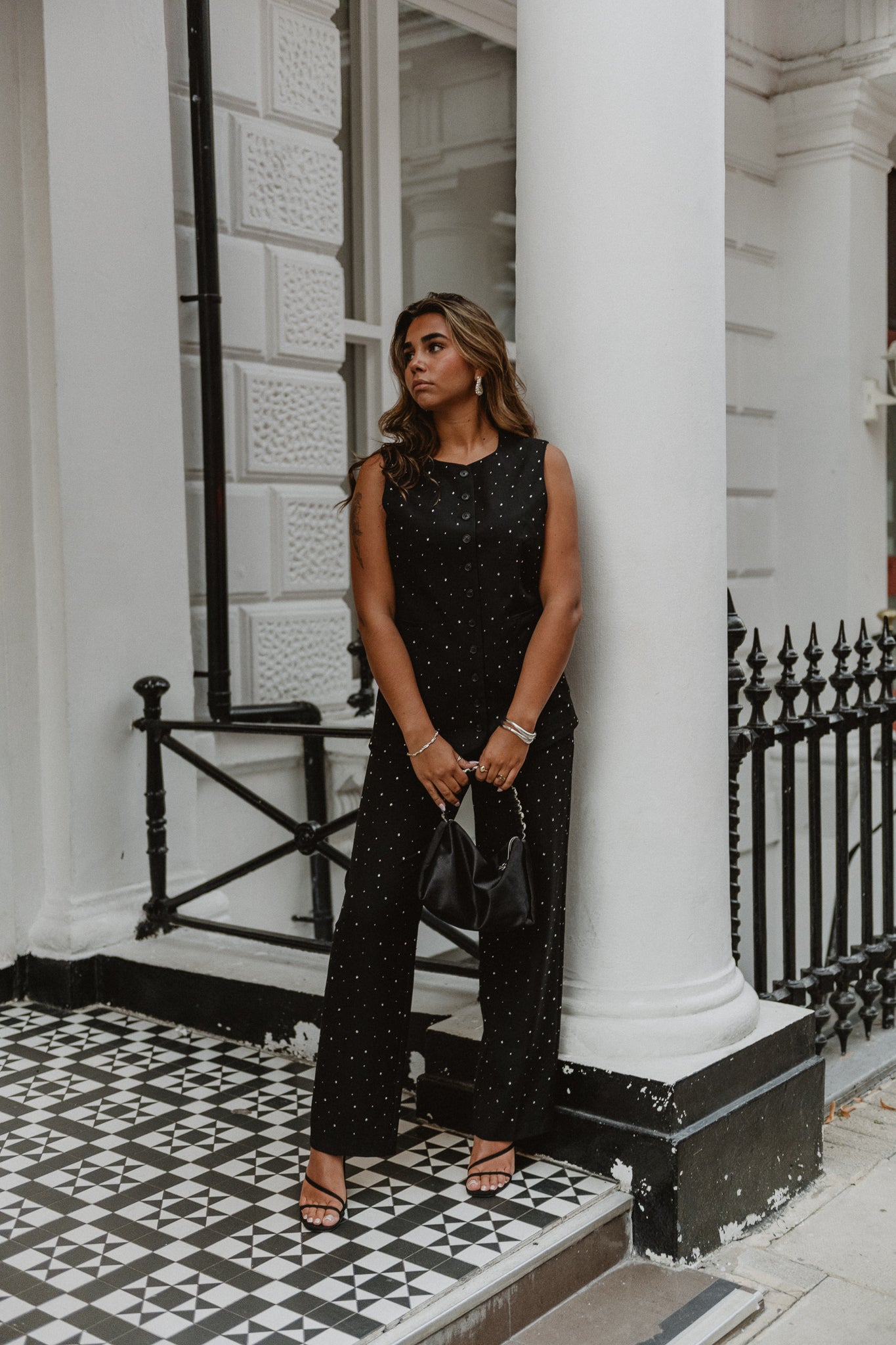 PCMICHELLE Tailored Waistcoat - Black