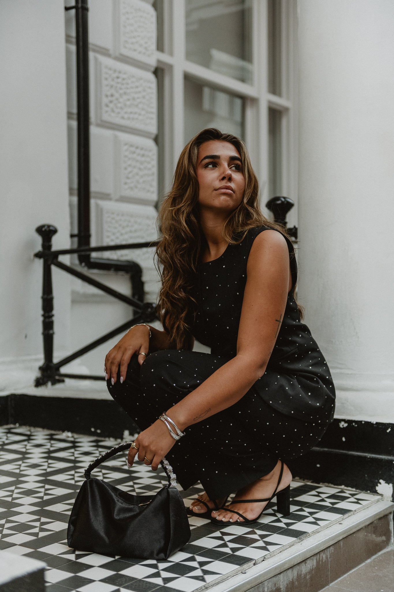 PCMICHELLE Tailored Waistcoat - Black