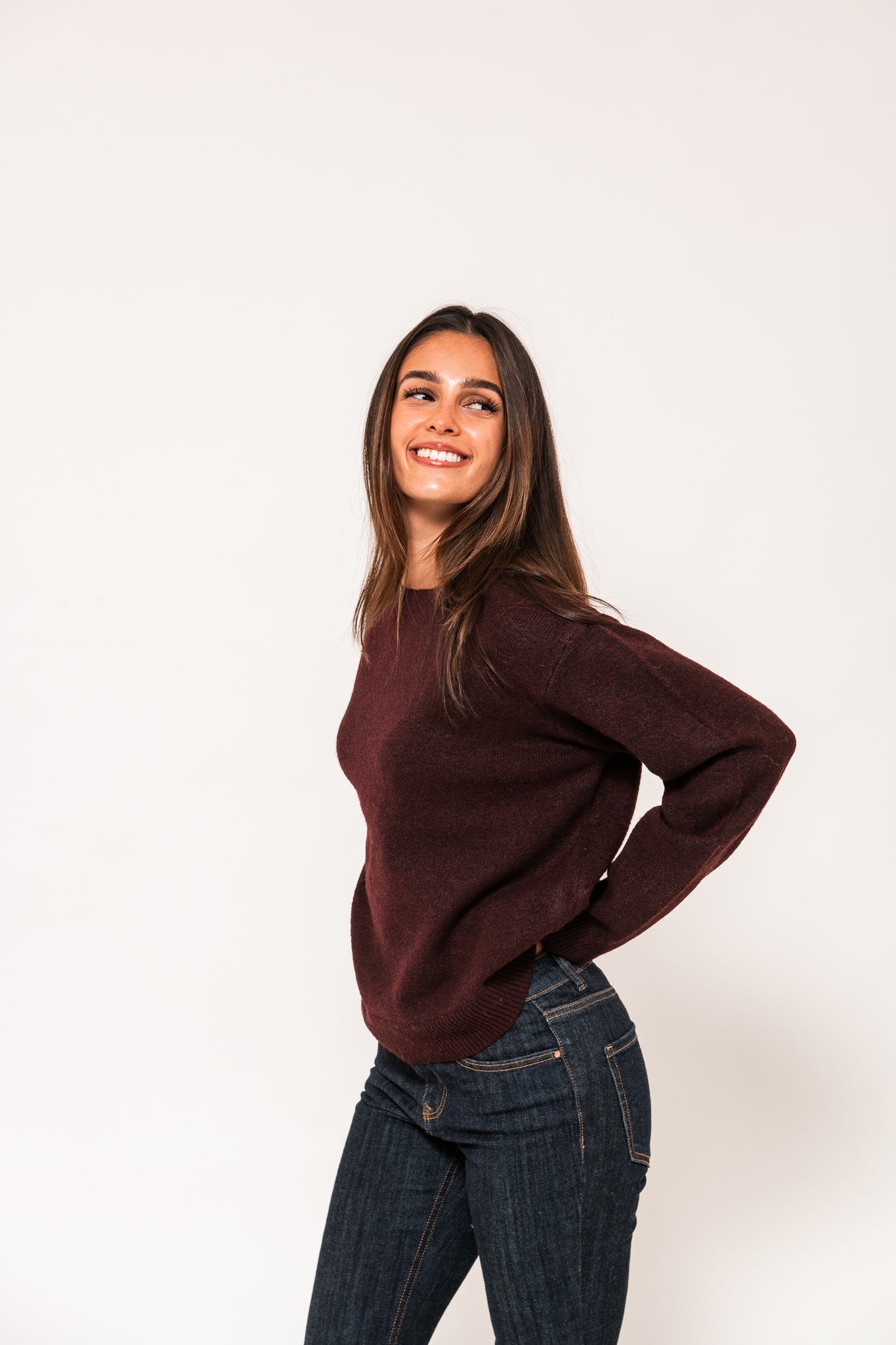 PCSALLY Knitted Top - Winetasting