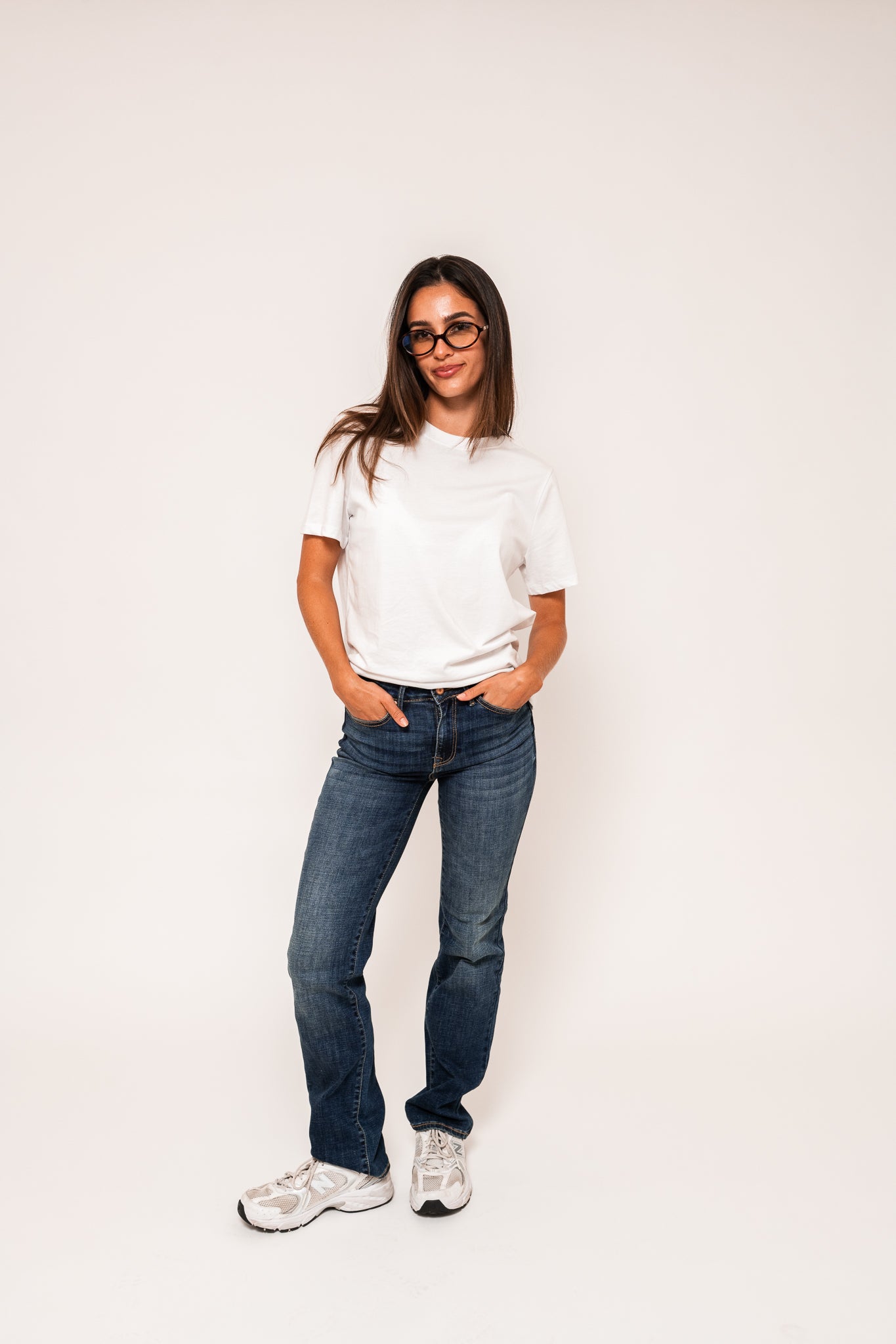 VMFLASH Straight Jeans - Dark Blue Denim