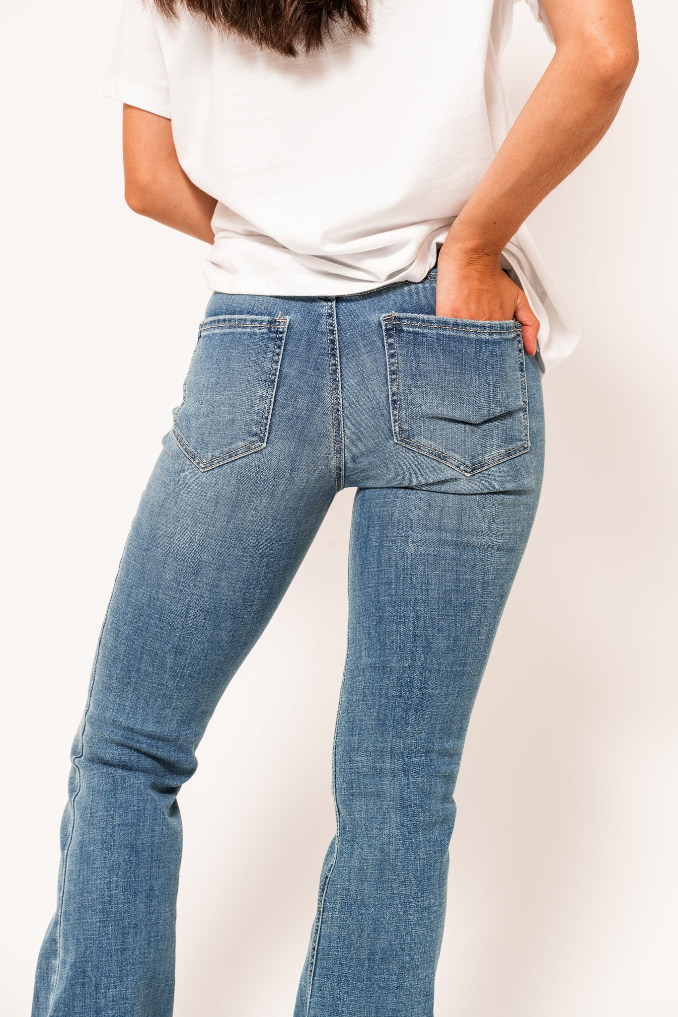 VMFLASH Flared Jeans - Light Blue Denim