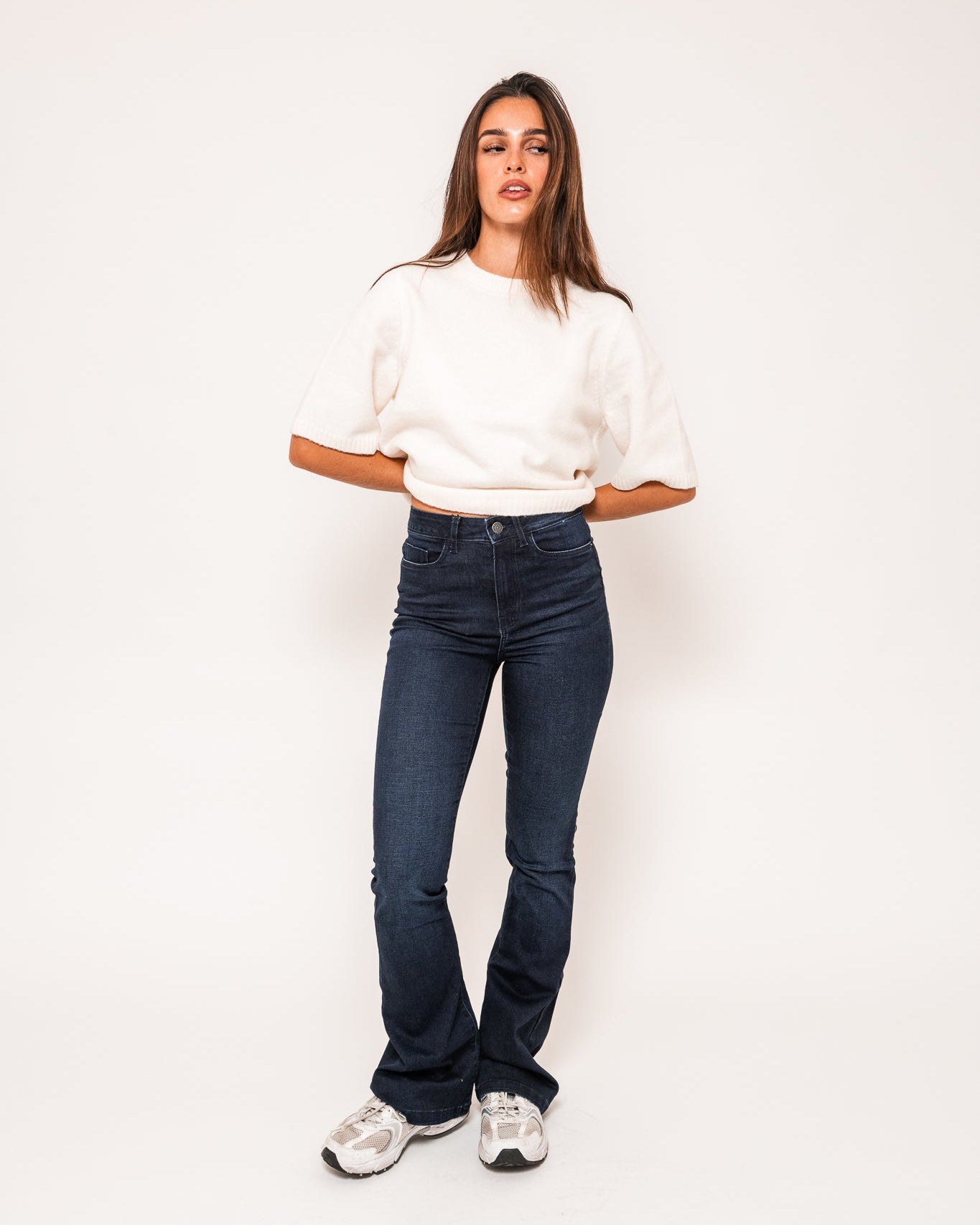 NMSALLIE Jeans - Dark Blue Denim