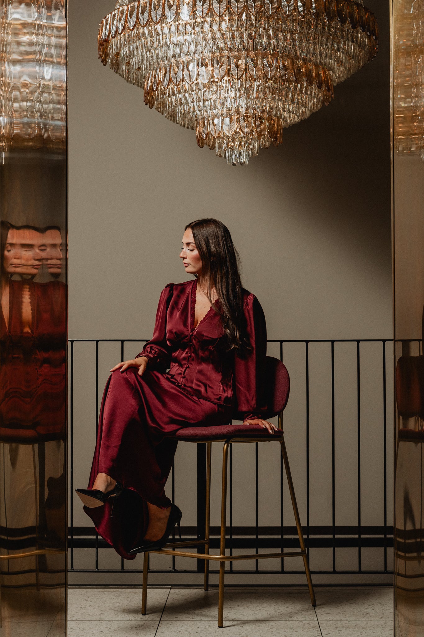 VMLIVIA Long Skirt - Tawny Port