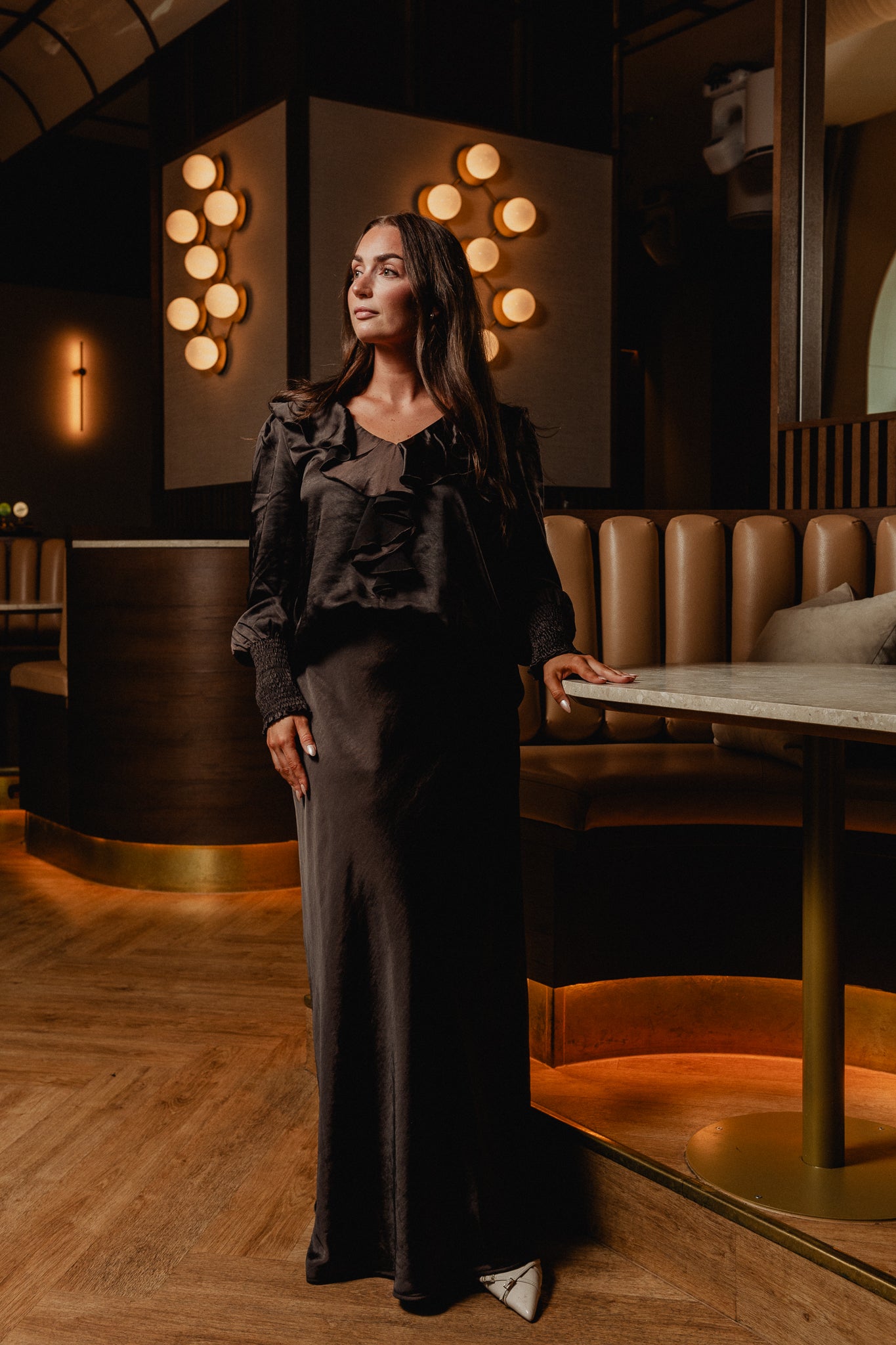 VMLIVIA Long Skirt - Chocolate Torte