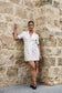 PCTIKI Short Dress - Silver Gray