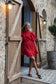 VMCLOVER Short Dress - High Risk Red