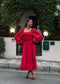 NMSTACEY Short Dress - Racing Red