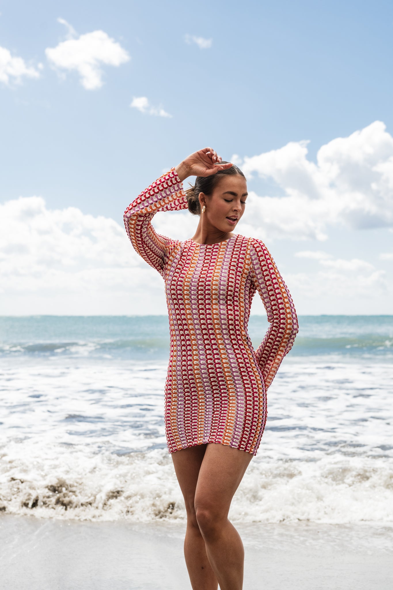 VMTINA Short Dress - Cloud Dancer