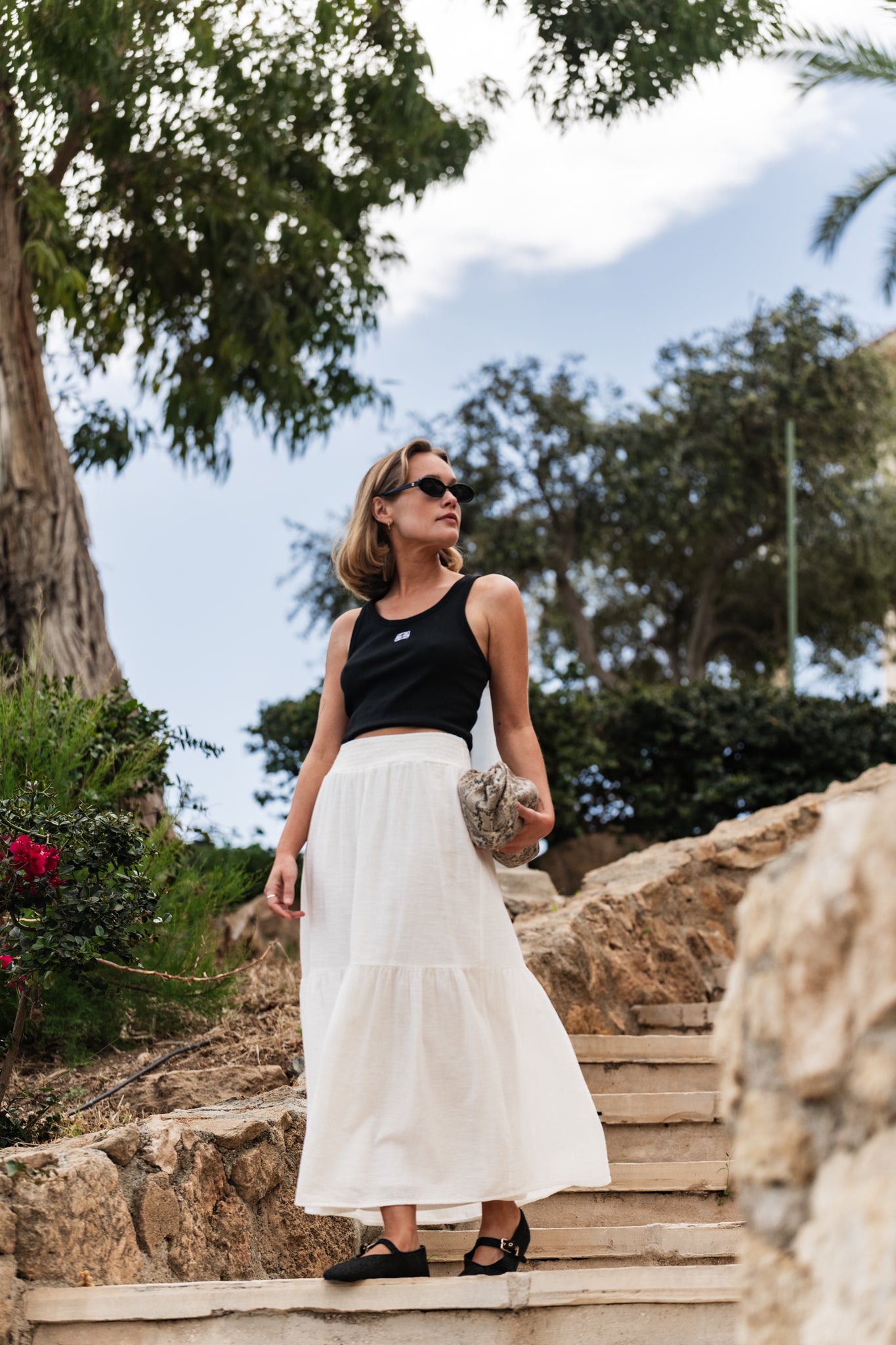 AWKEELEY Skirt - Snow White