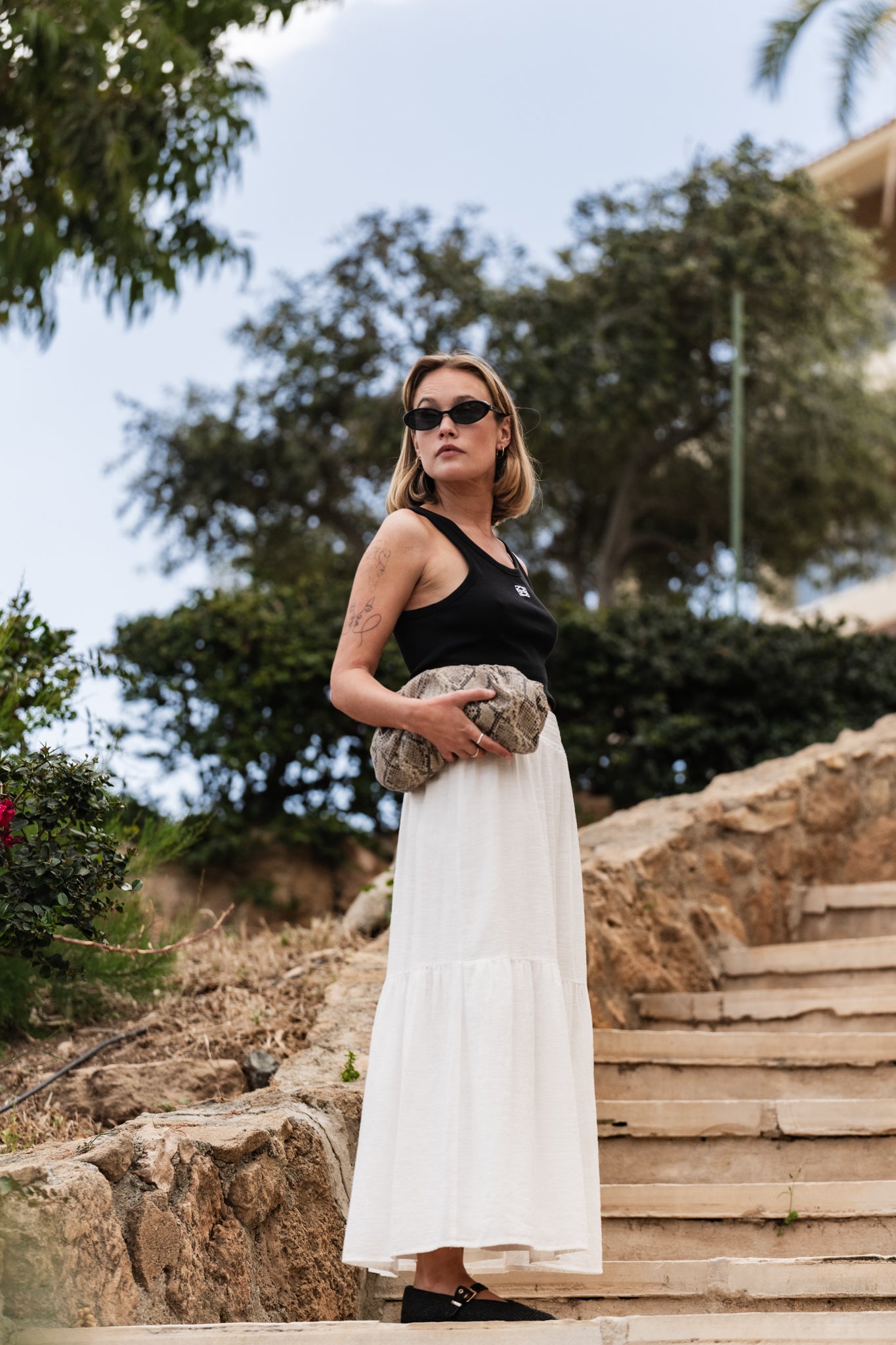 AWKEELEY Skirt - Snow White