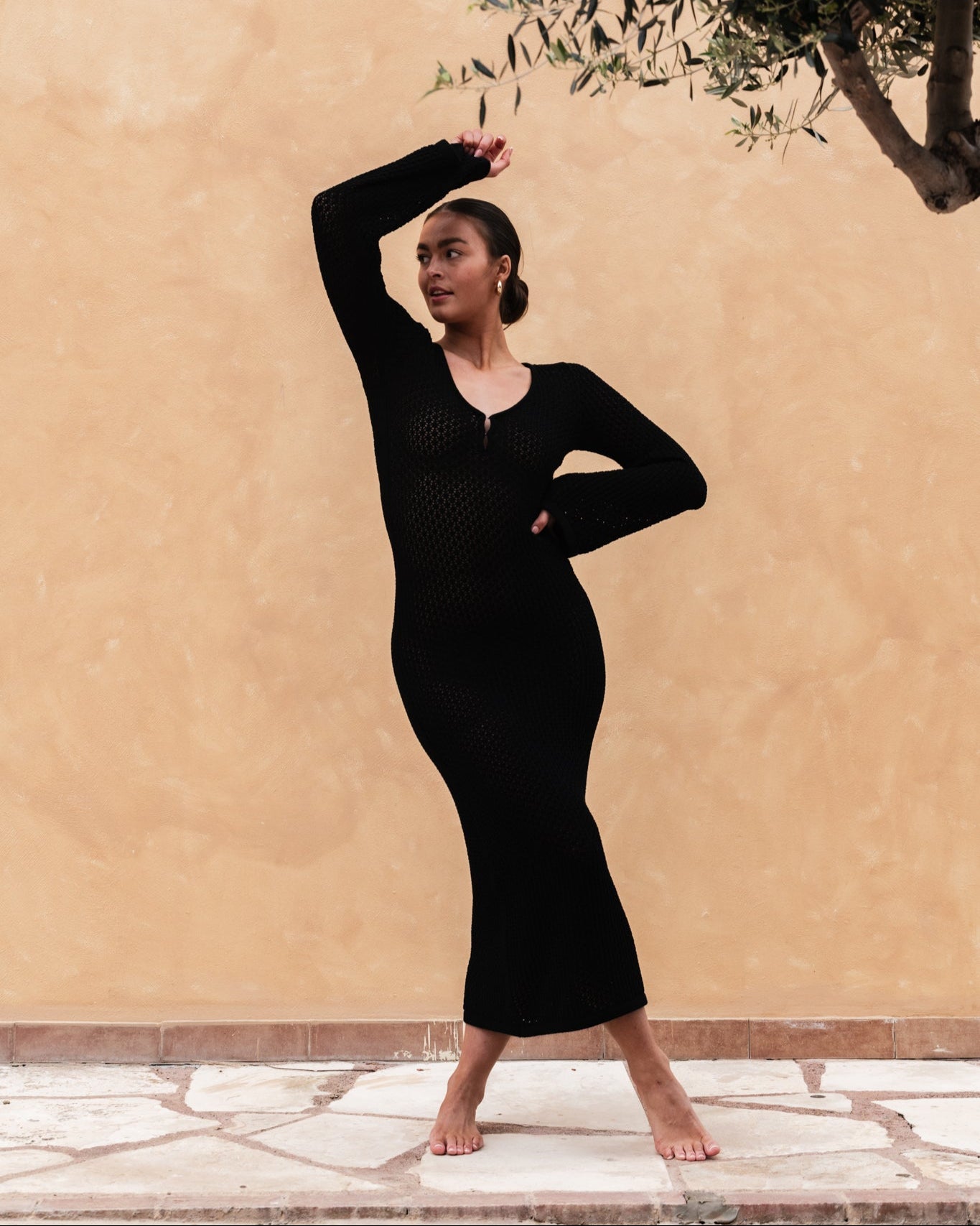 AWEMMA Long Dress - Black