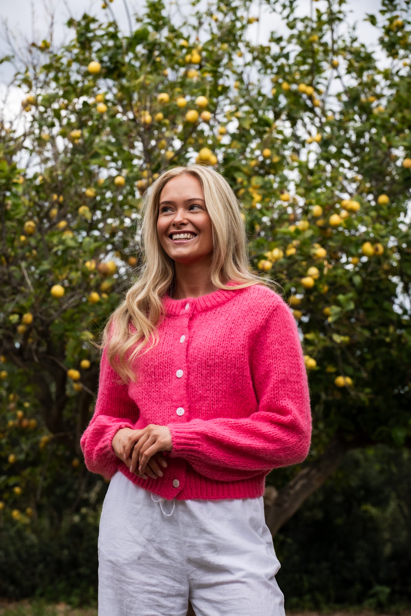 VMWILO Knit Cardigan - Hot Pink