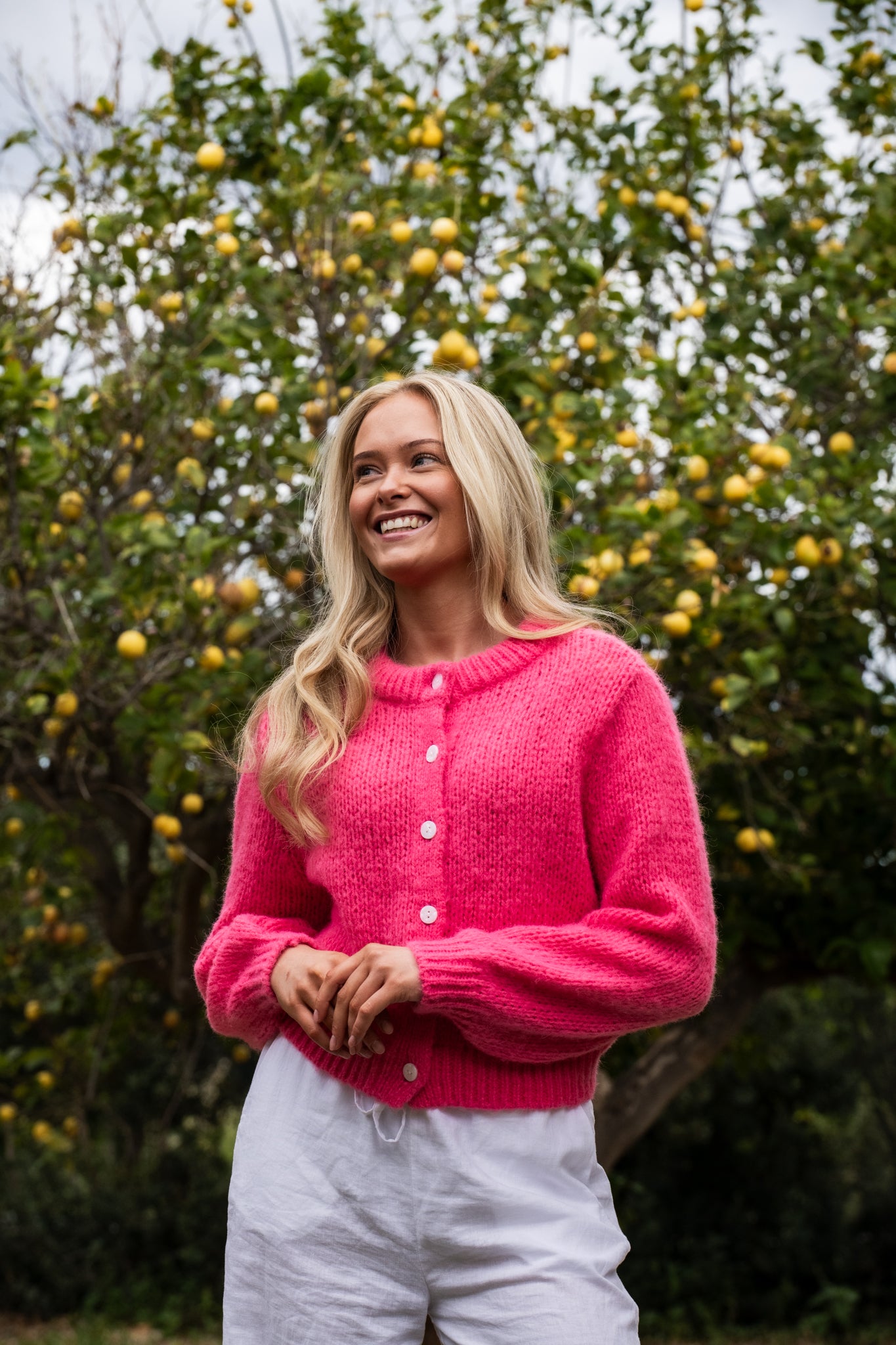 VMWILO Knit Cardigan - Hot Pink