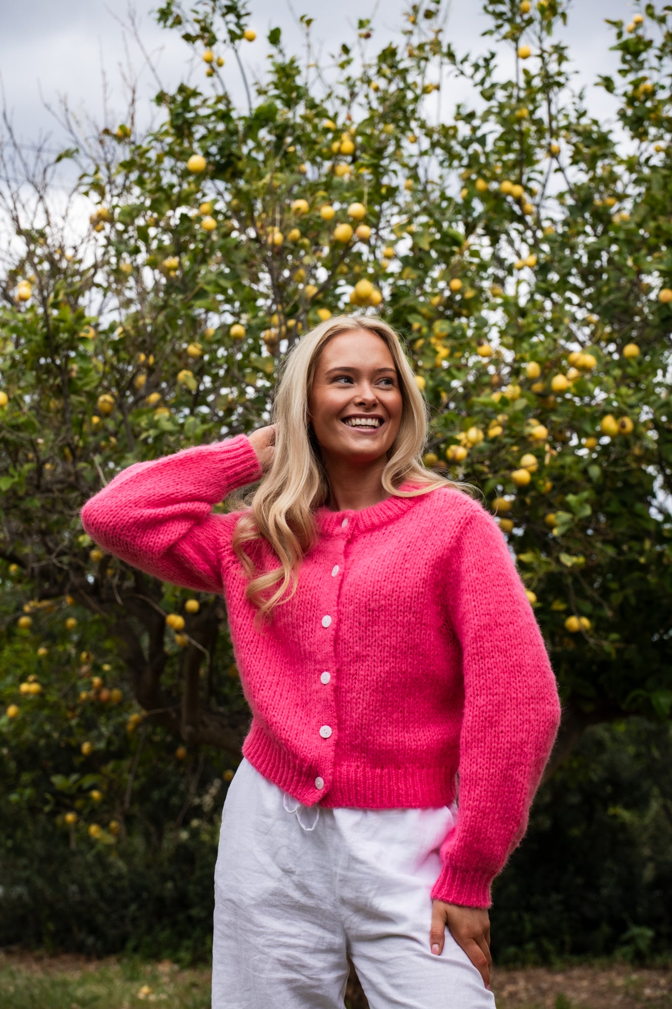 VMWILO Knit Cardigan - Hot Pink