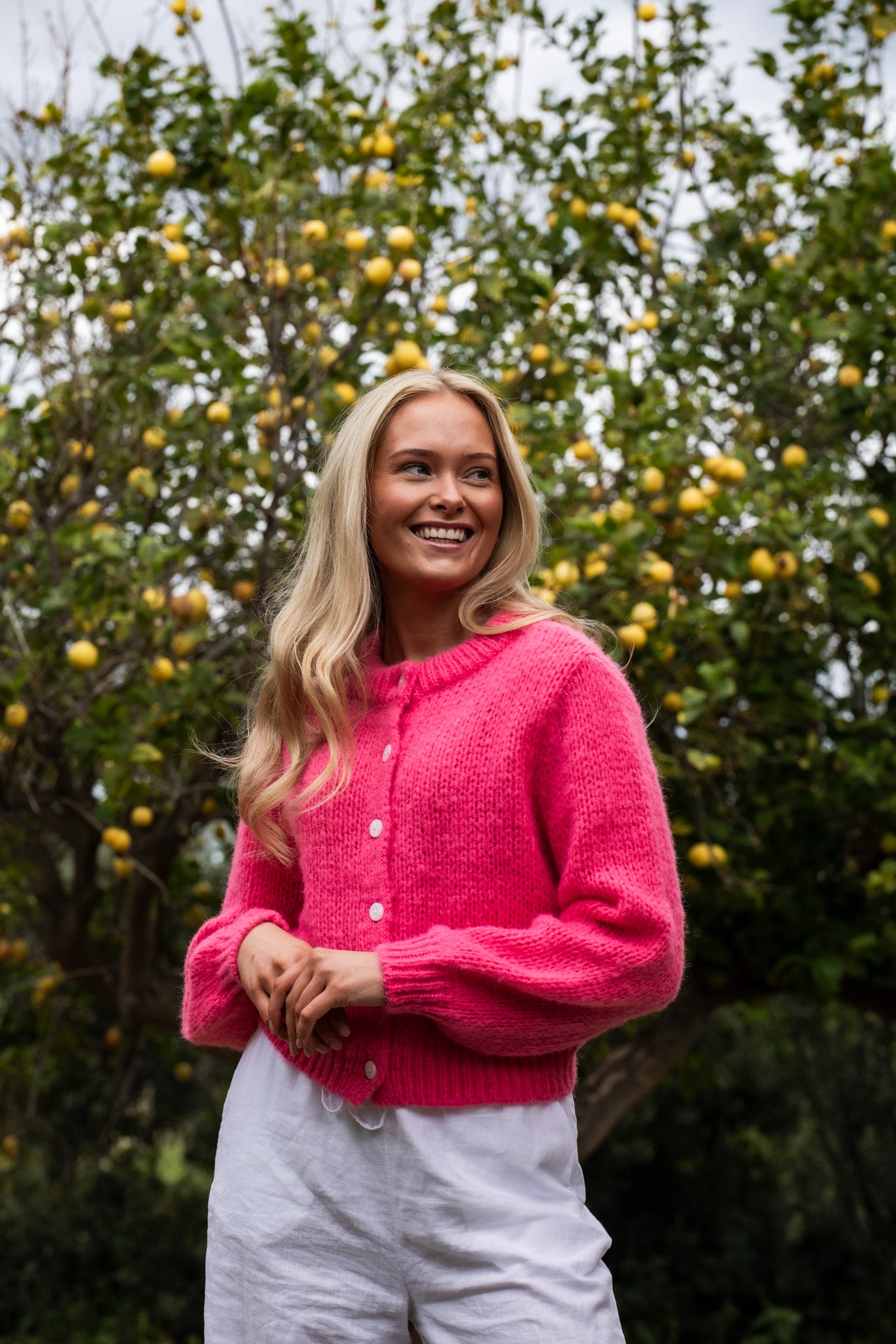 VMWILO Knit Cardigan - Hot Pink