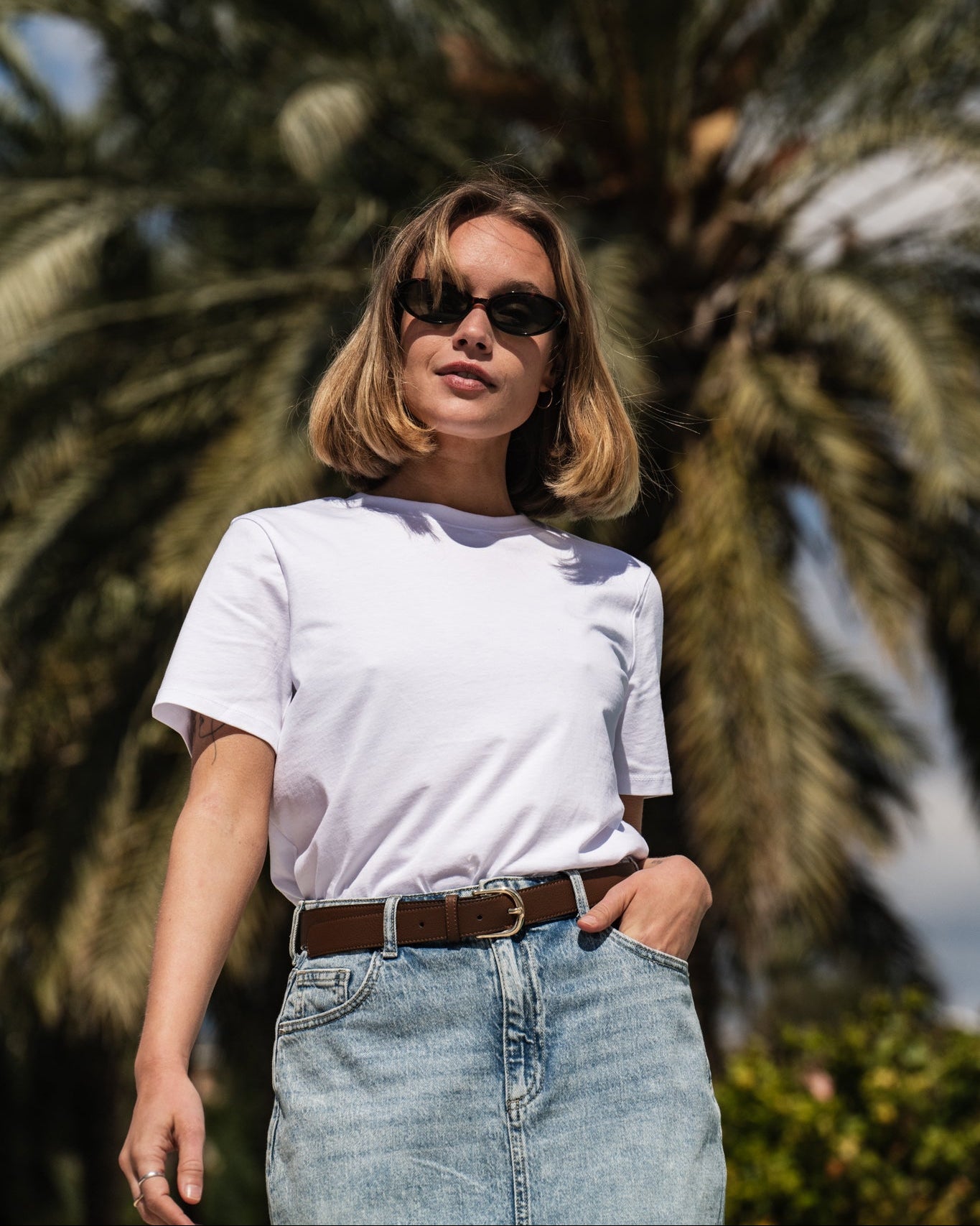 PCRIA T-skjorte - Bright White