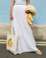 PCSIKKA Long Skirt - Cloud Dancer