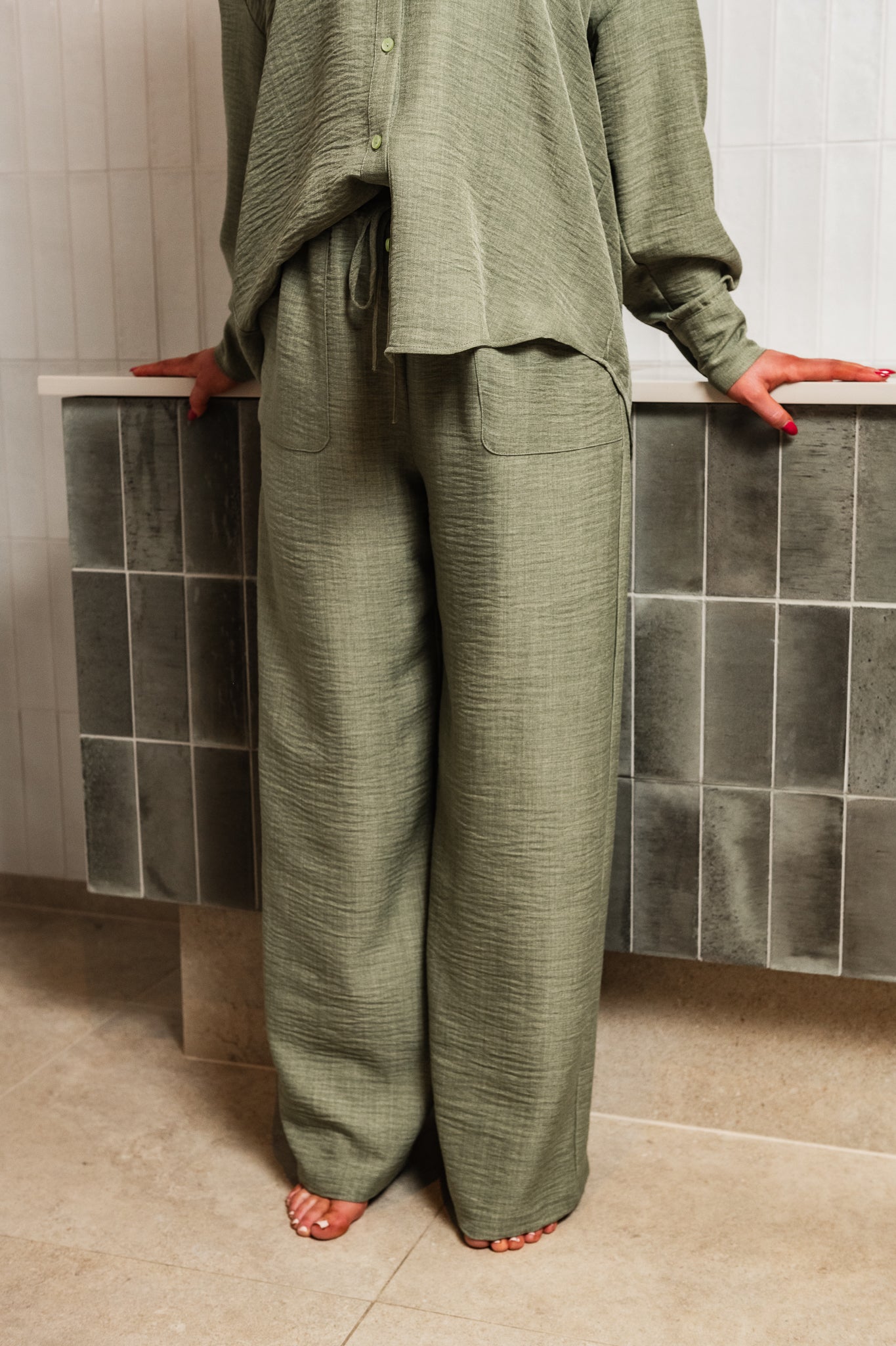 VMMELANEY Trousers - Laurel Wreath