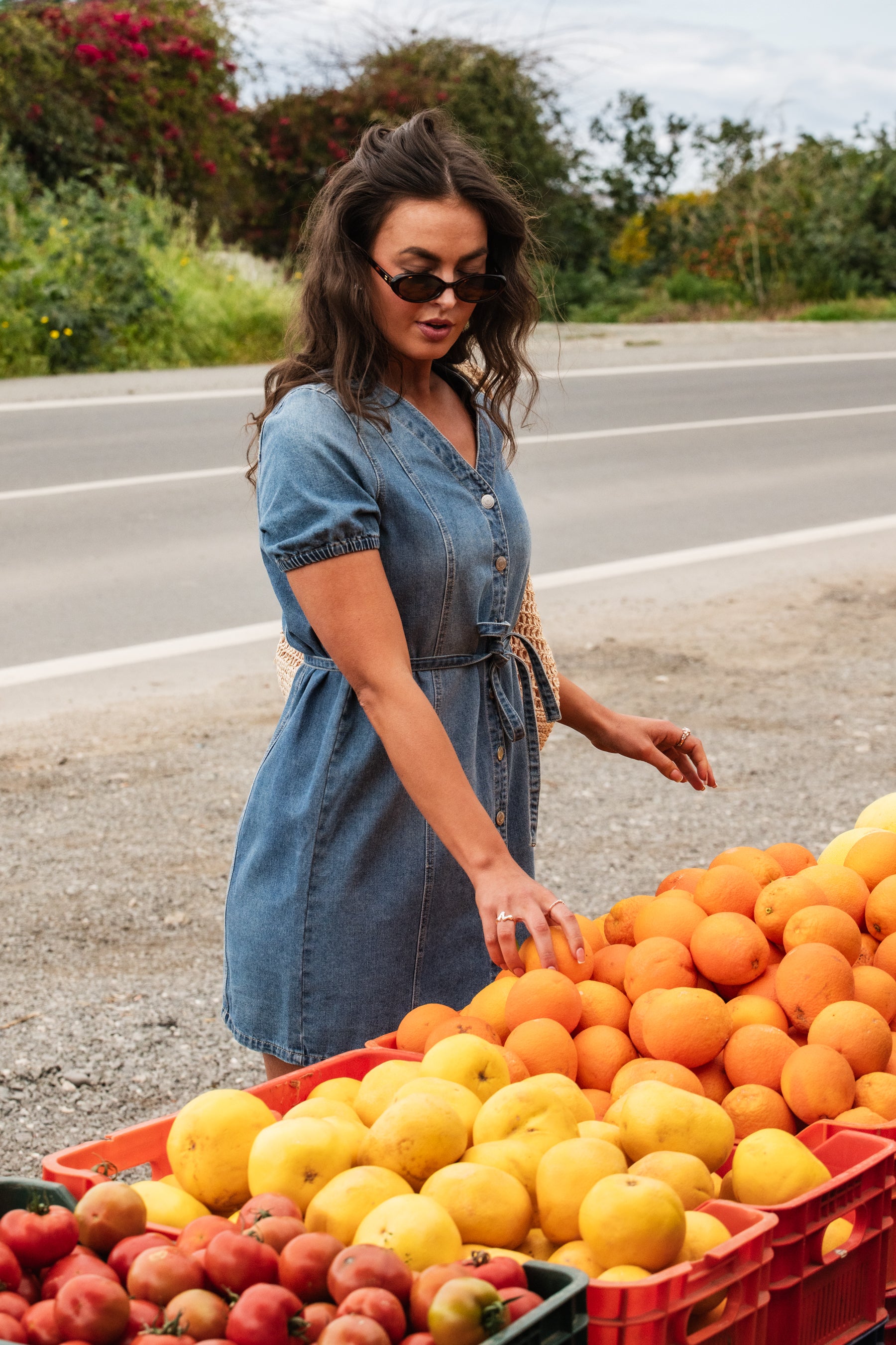 VMJANET Short Dress - Medium Blue Denim