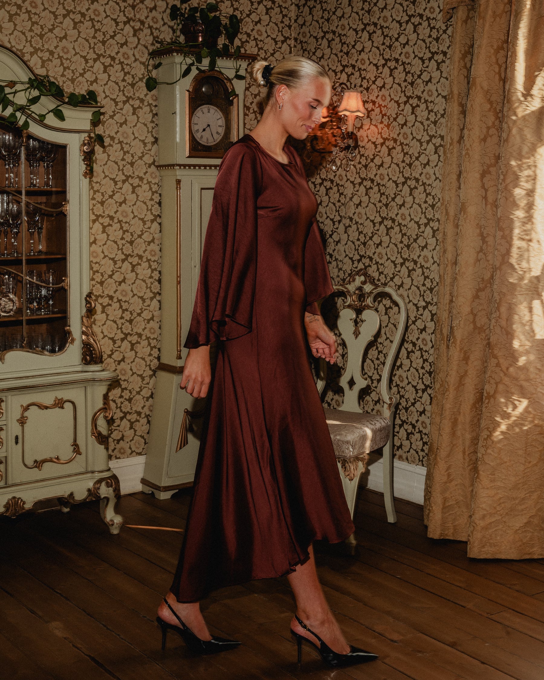 VMKAMILE Long Dress - New Maroon