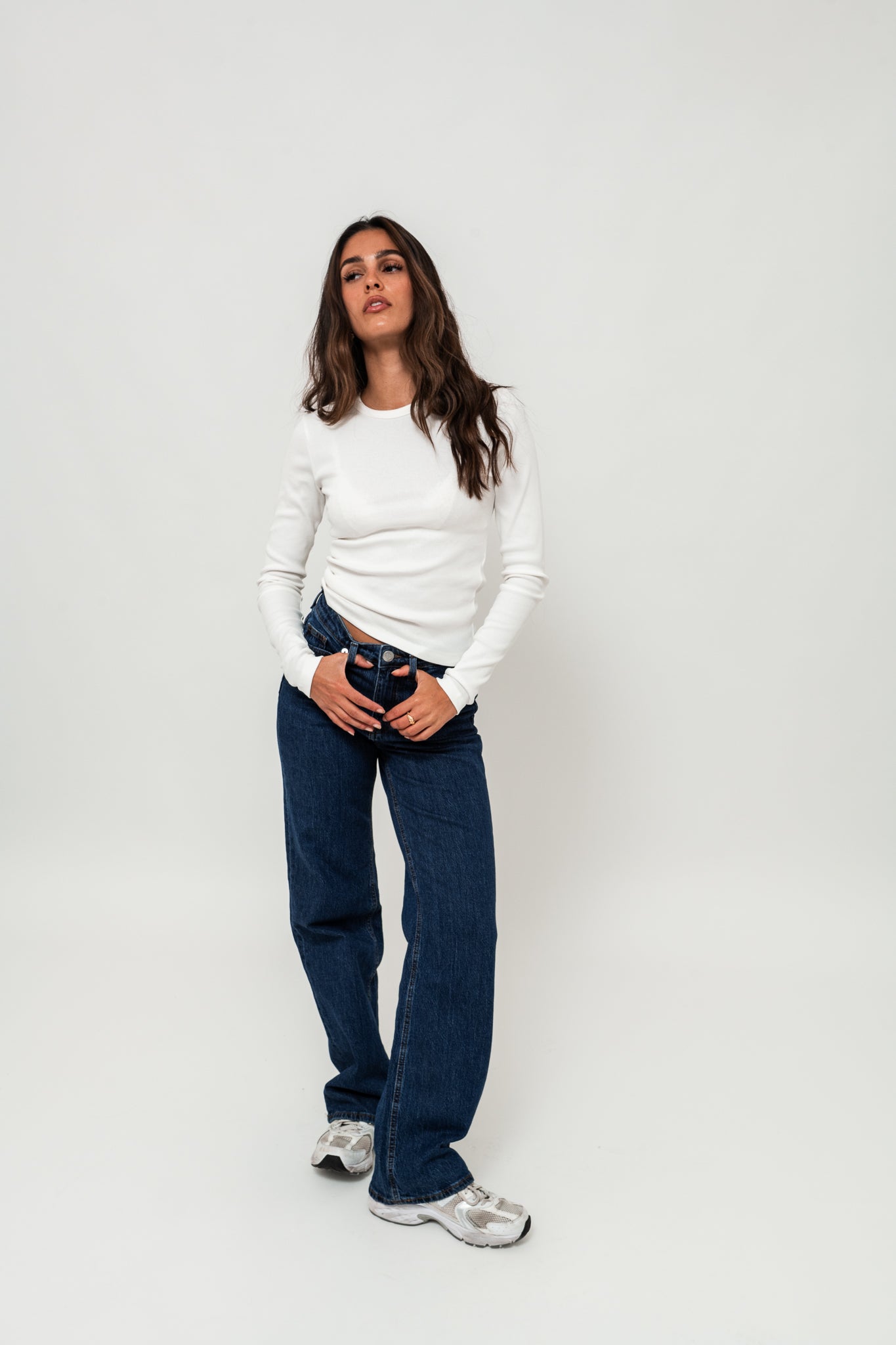 VMTESSA Wide Jeans - Dark Blue Denim